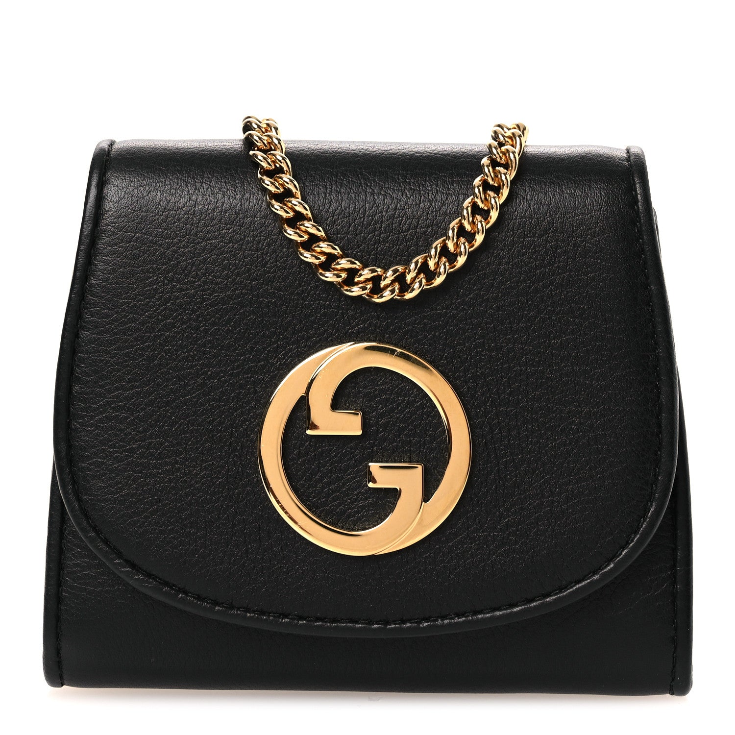 Roxy Calfskin Medium Blondie Chain Wallet Black