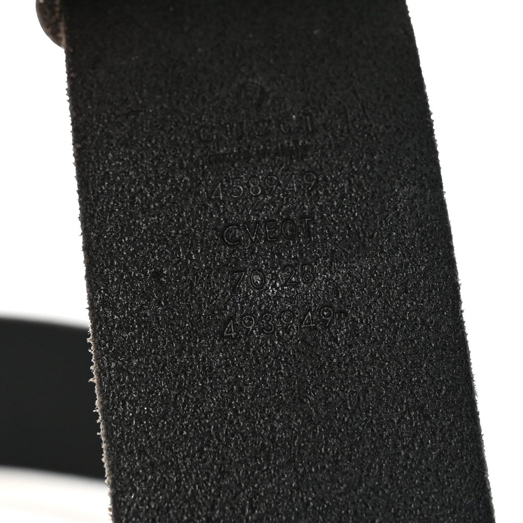 Faded Calfskin Snake Double G Belt 70 28 Black