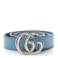 Calfskin Kids Double G Belt L Blue