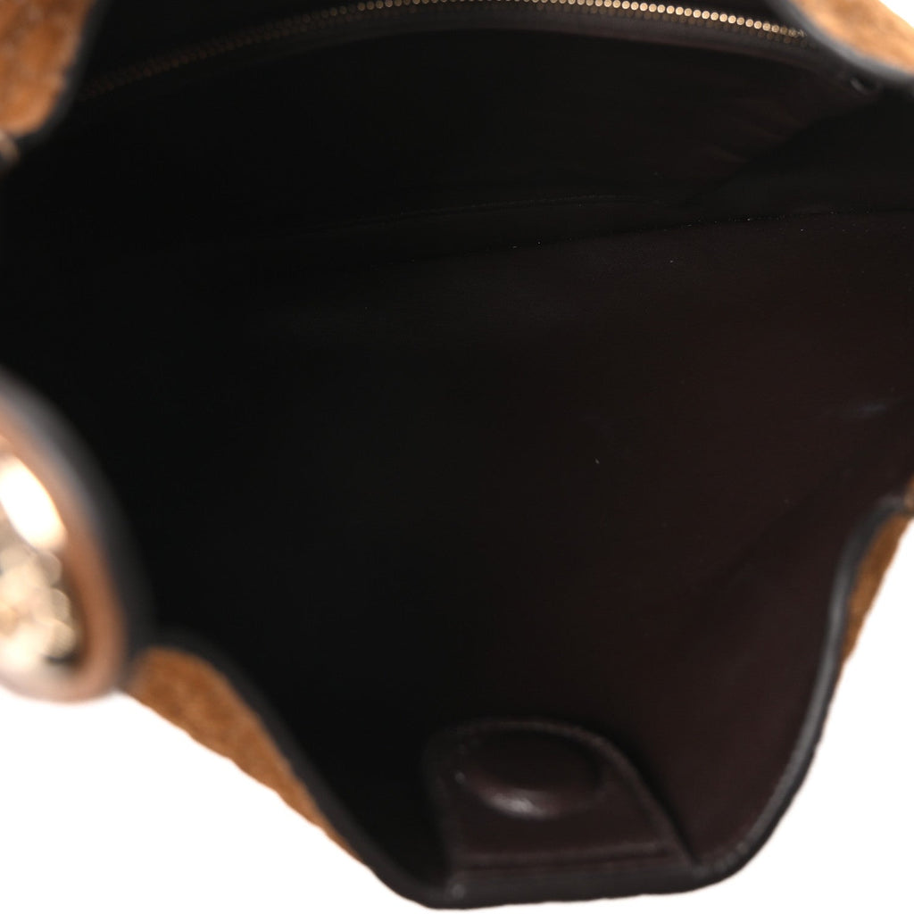 Suede Micro GG Medium B Shoulder Bag Brown
