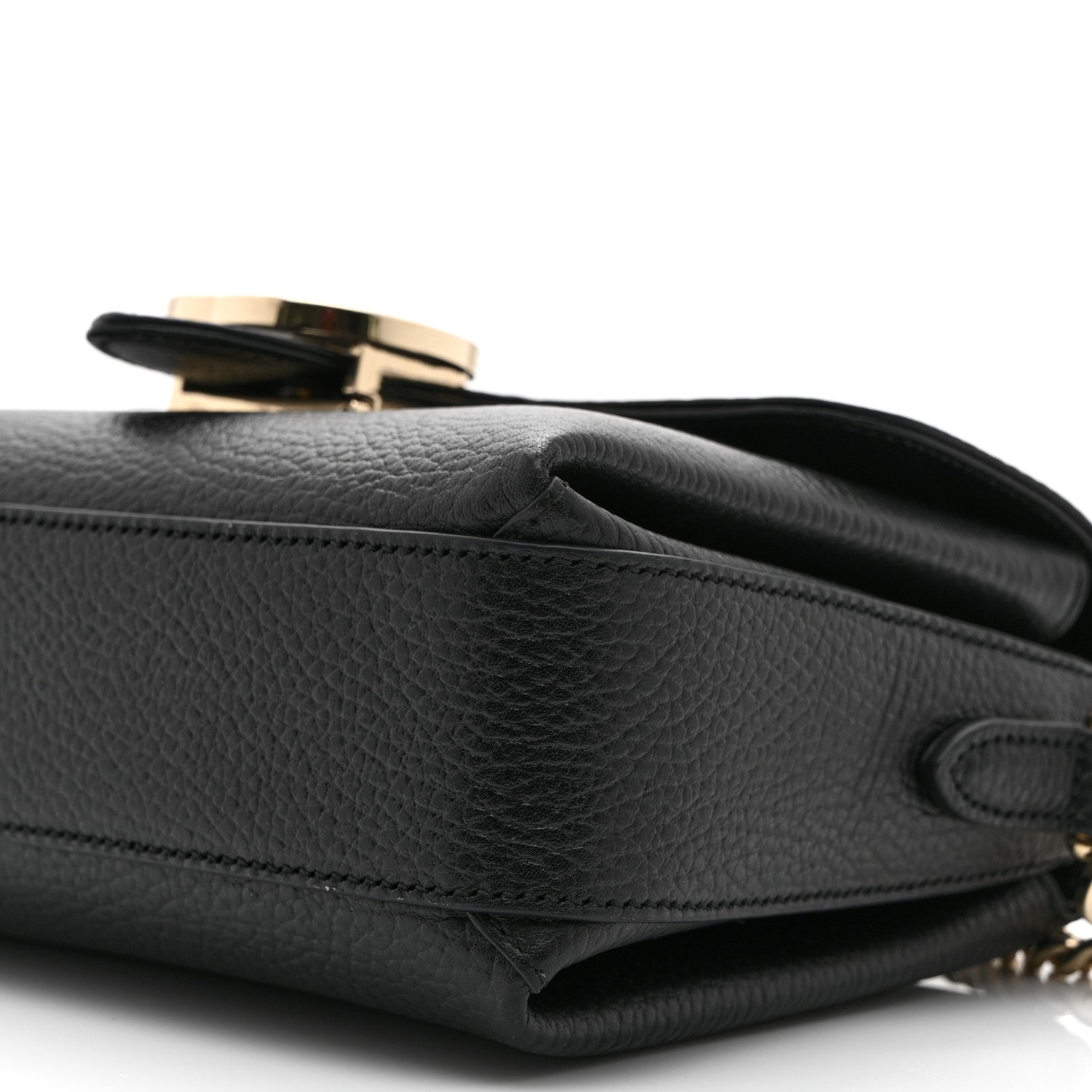 Dollar Calfskin Interlocking G Crossbody Bag Black