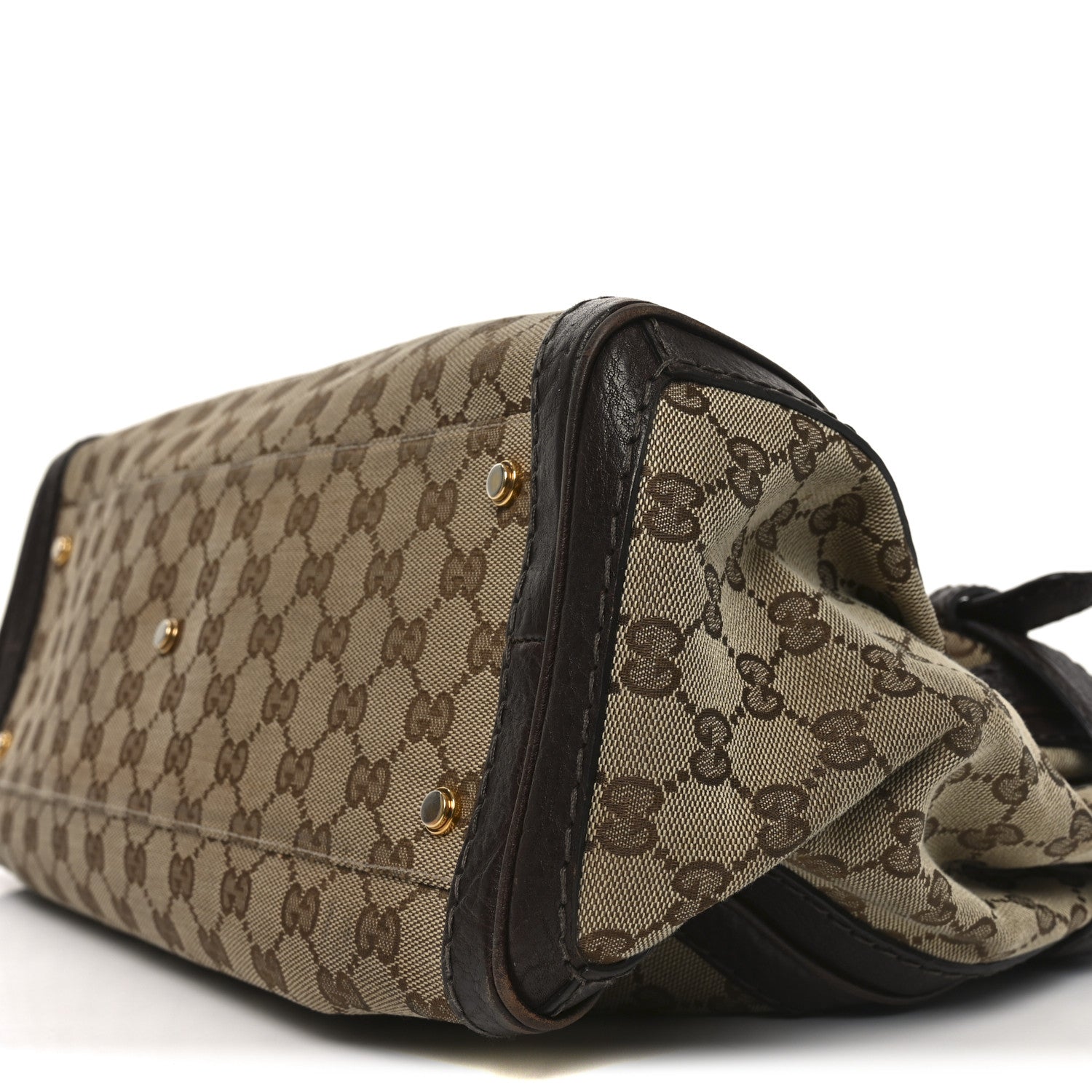 Monogram Medium GG Running Tote Dark Brown