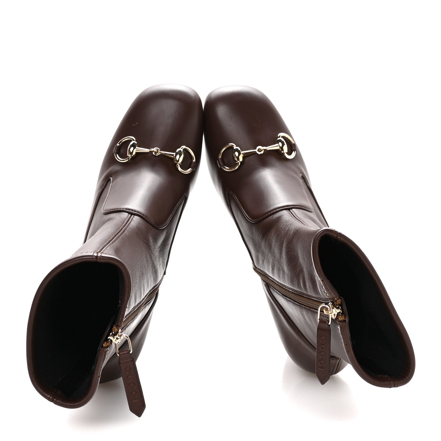 Nappa Horsebit Ankle Boots 38 New Chocolate