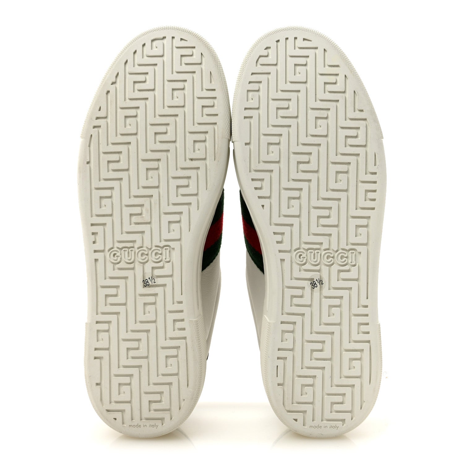 Ultralight Plume Calfskin Web Womens Ace Platform Sneakers 38.5 White