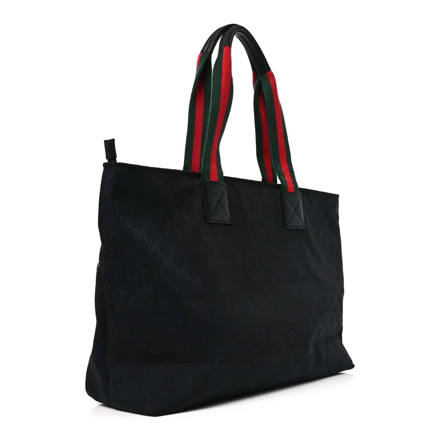 Monogram Web Large Diaper Tote Black