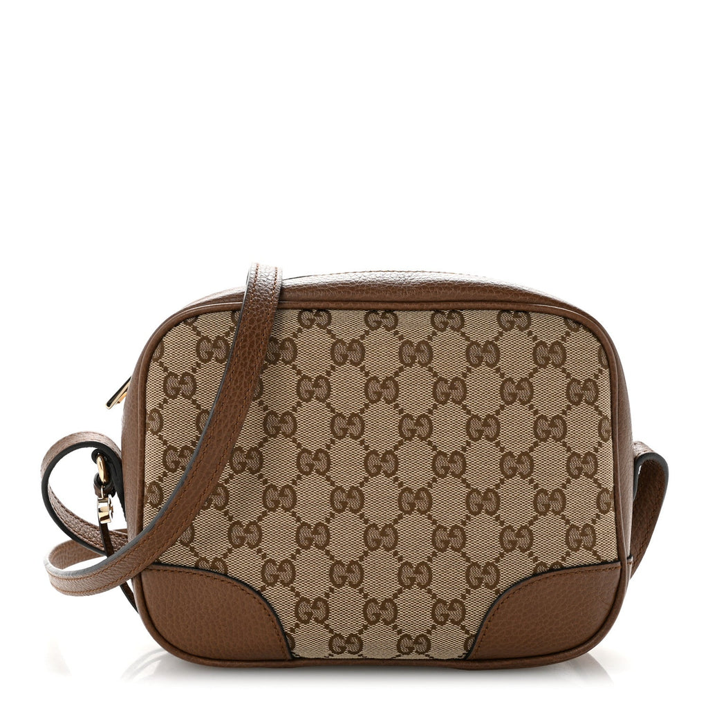 Monogram Mini Bree Messenger Bag Beige Tabacco