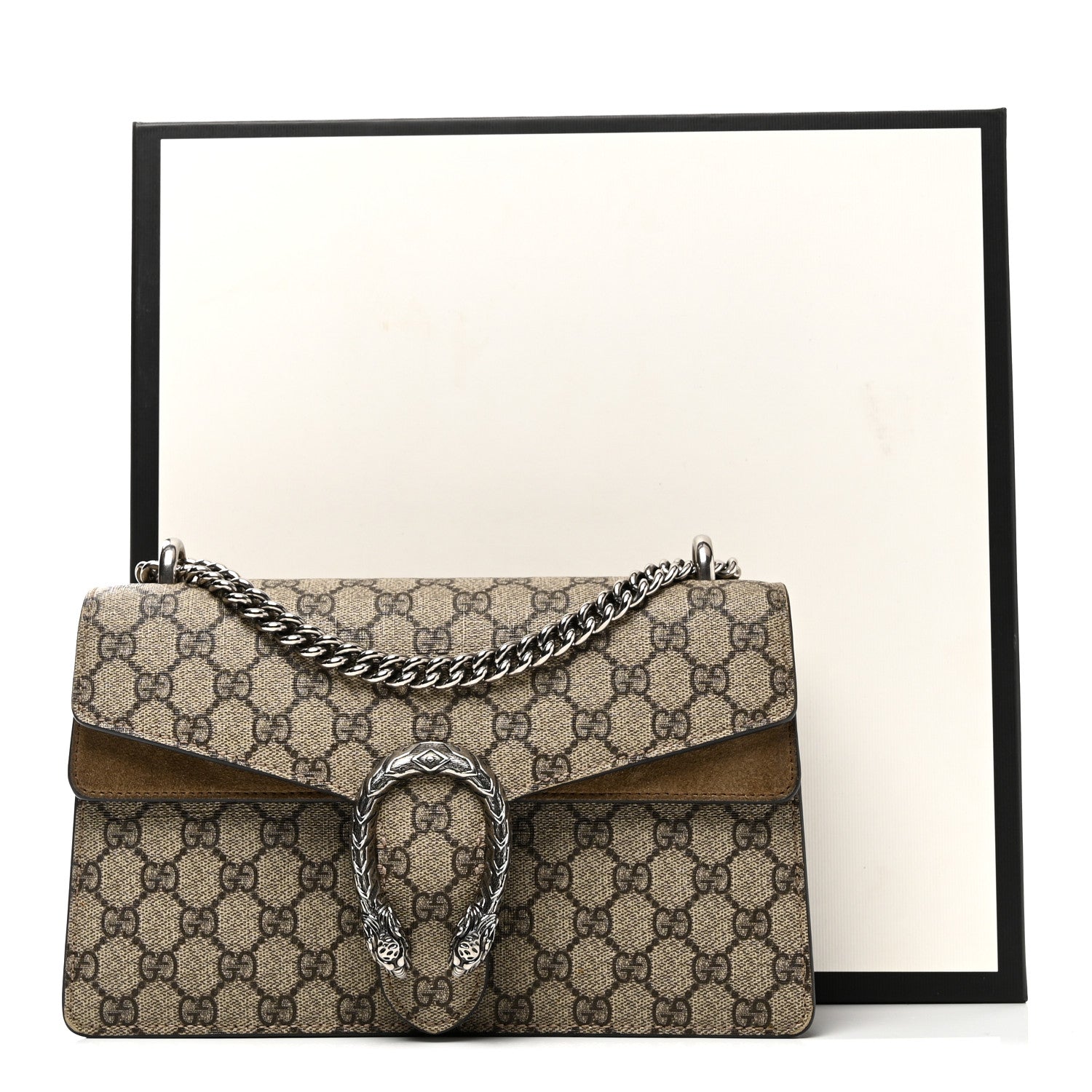 GG Supreme Monogram Small Dionysus Shoulder Bag Taupe