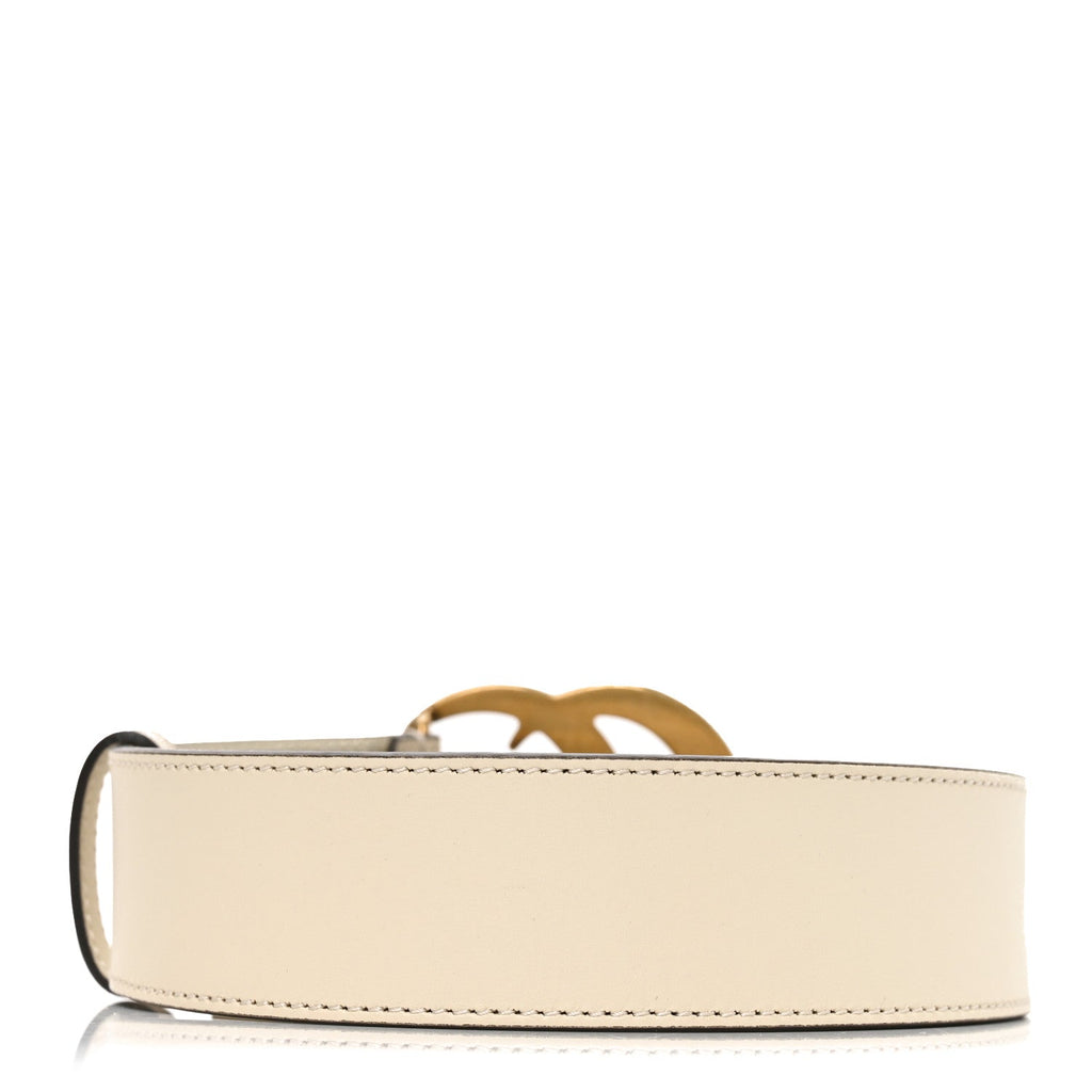Calfskin Double G 40mm Belt 80 32 Mystic White