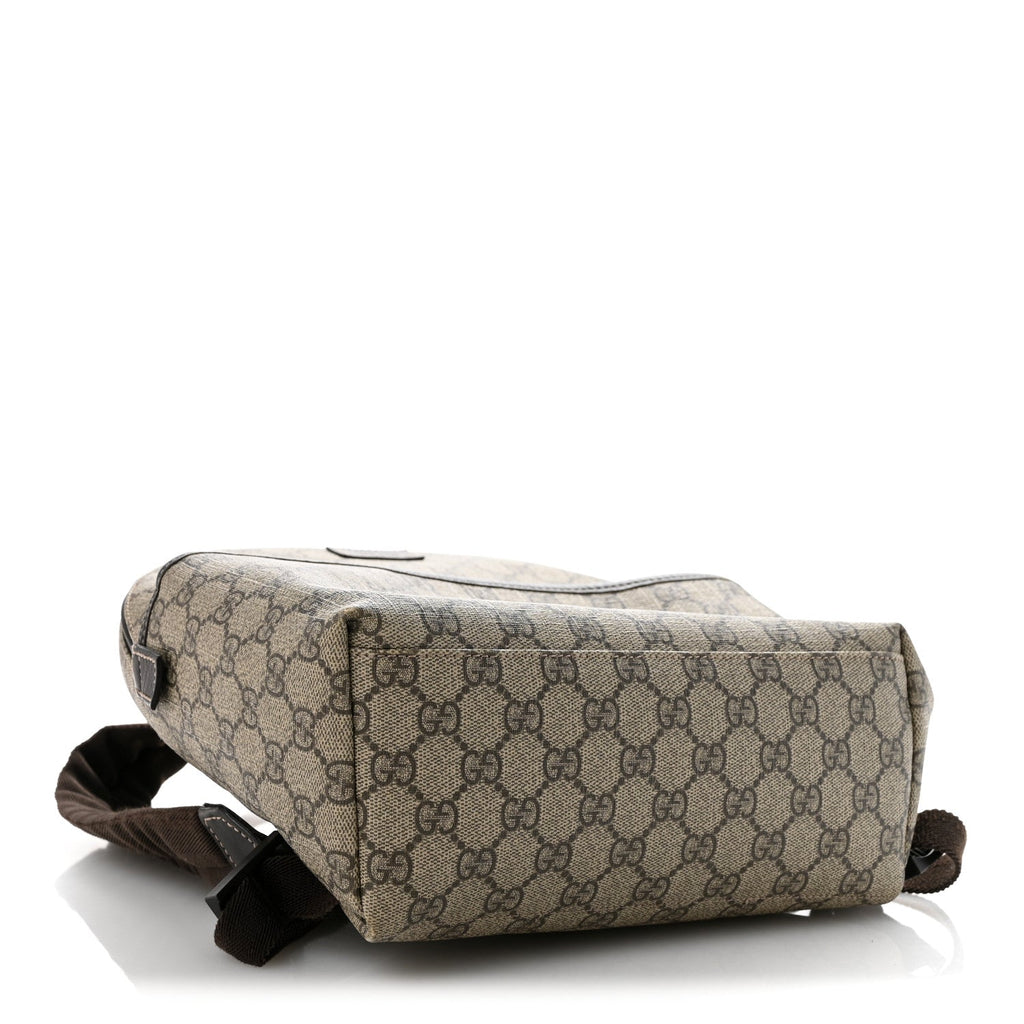 GG Supreme Monogram Margaux Calfskin Childrens Day Backpack Beige Ebony Cocoa Dark Chocolate