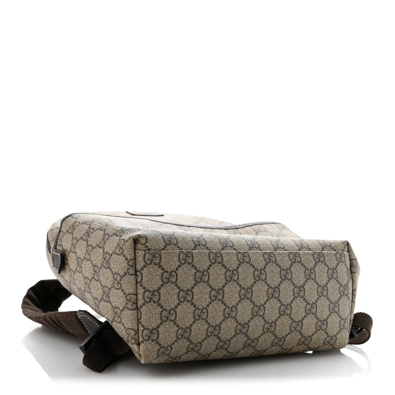 GG Supreme Monogram Margaux Calfskin Childrens Day Backpack Beige Ebony Cocoa Dark Chocolate