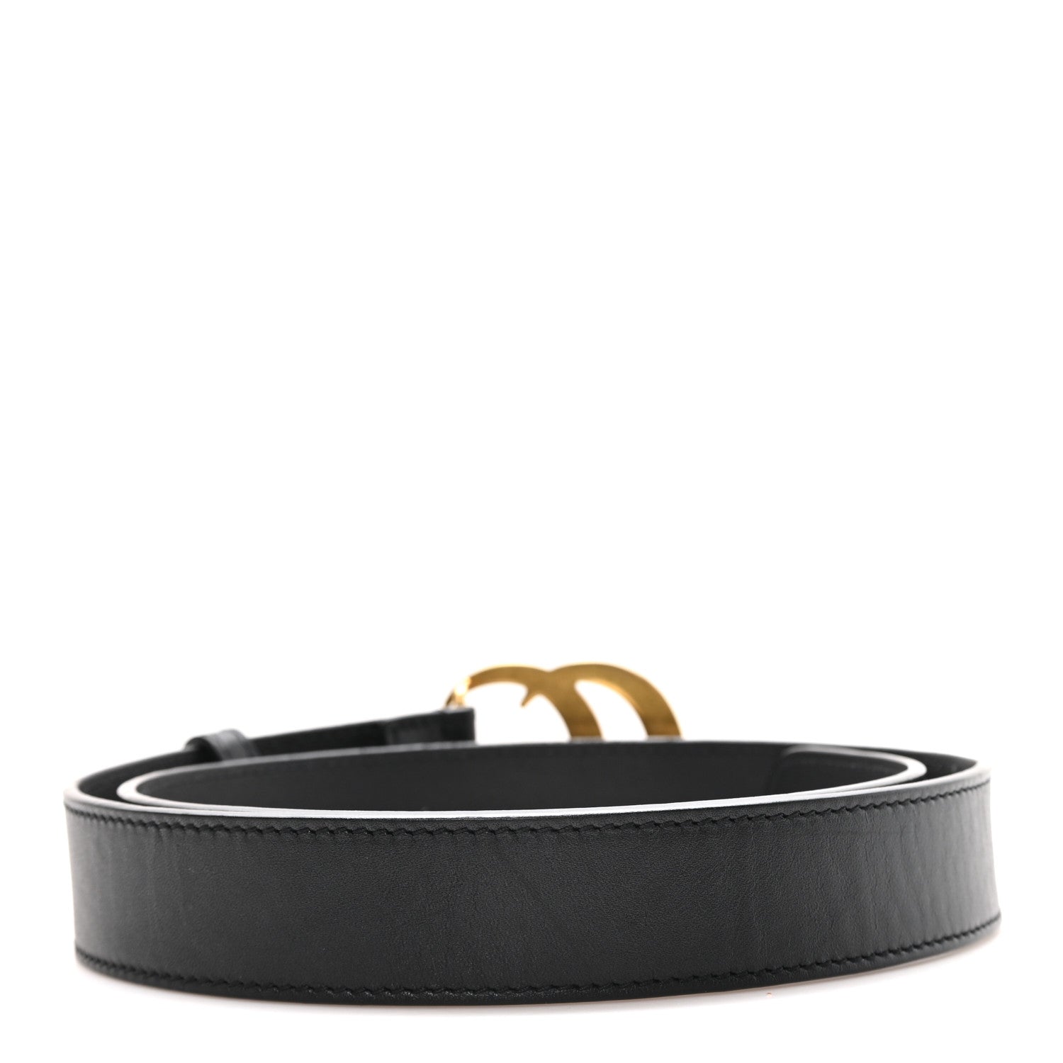 Calfskin Double G 30mm Belt 80 32 Black