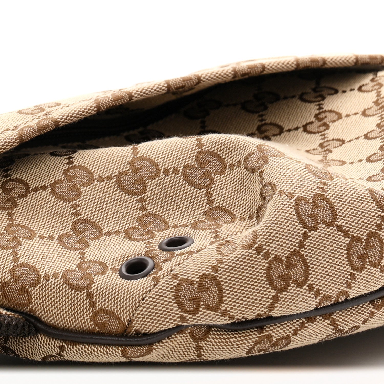 Monogram Large Belt Bag Beige Dark Brown