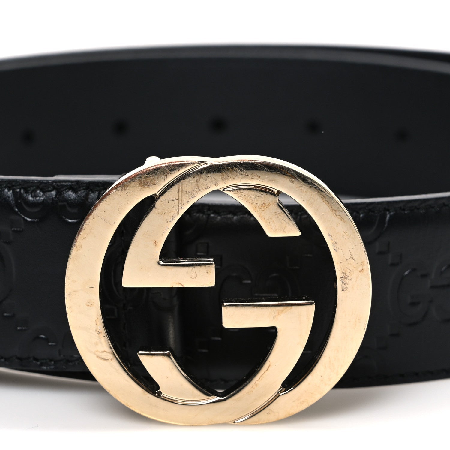 Calfskin Interlocking G 37mm Belt 85 34 Black