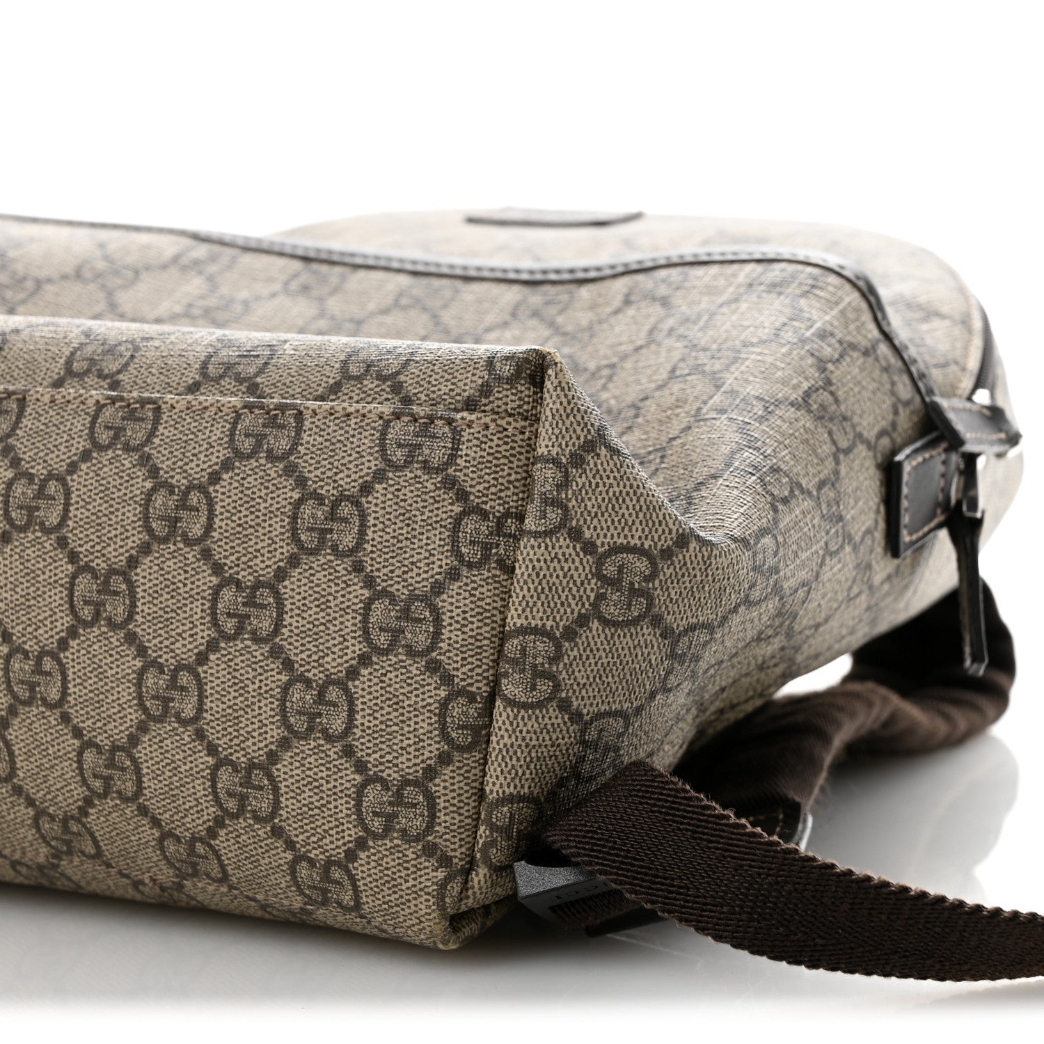 GG Supreme Monogram Margaux Calfskin Childrens Day Backpack Beige Ebony Cocoa Dark Chocolate