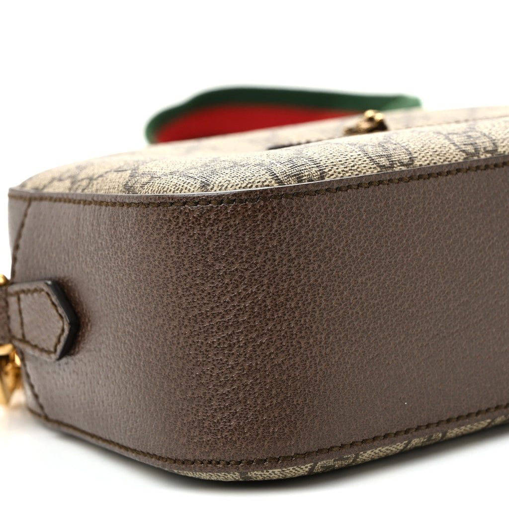 GG Supreme Monogram Web Neo Vintage Shoulder Bag Beige New Acero Crop
