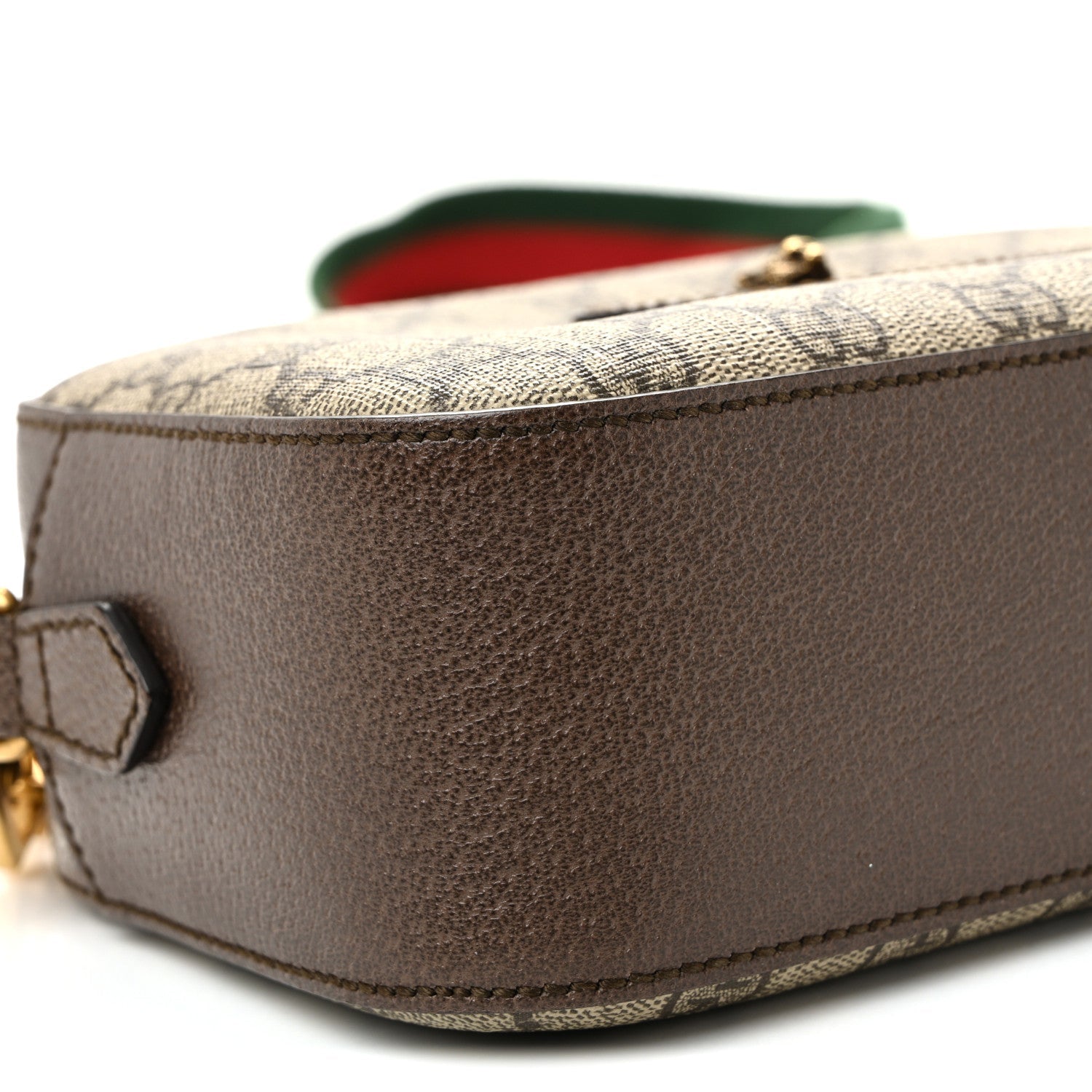 GG Supreme Monogram Web Neo Vintage Shoulder Bag Beige New Acero Crop