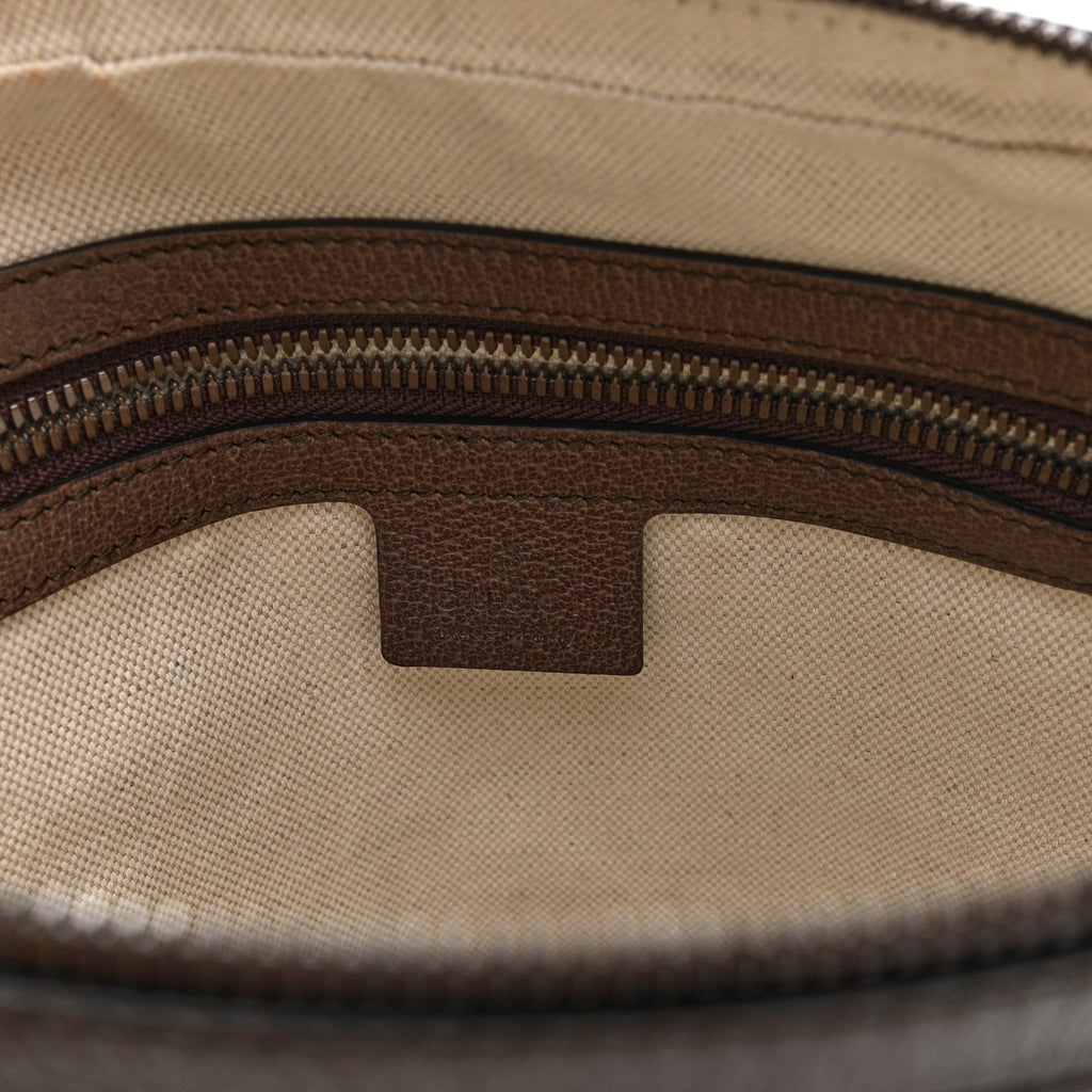 GG Supreme Monogram Web Small Ophidia Messenger Bag Brown