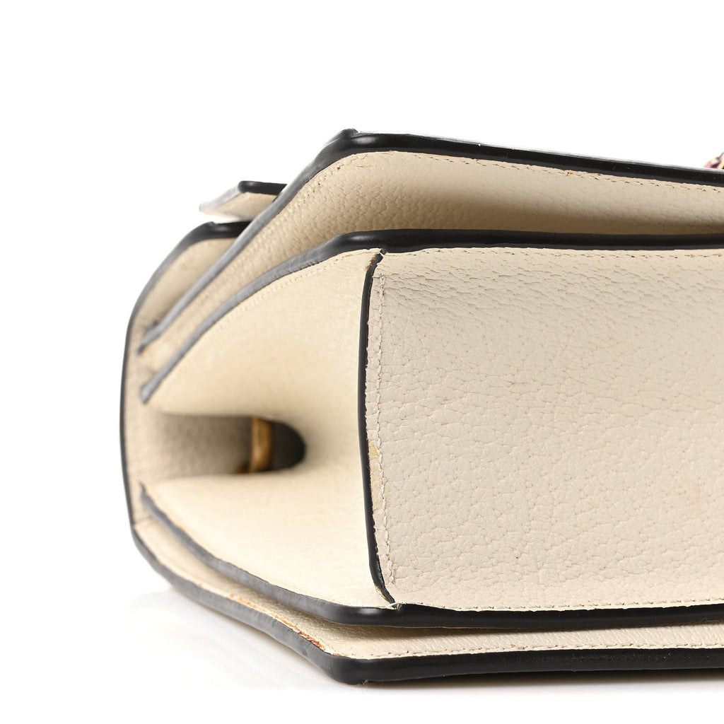 GG Supreme Monogram Small Queen Margaret Top Handle Bag White