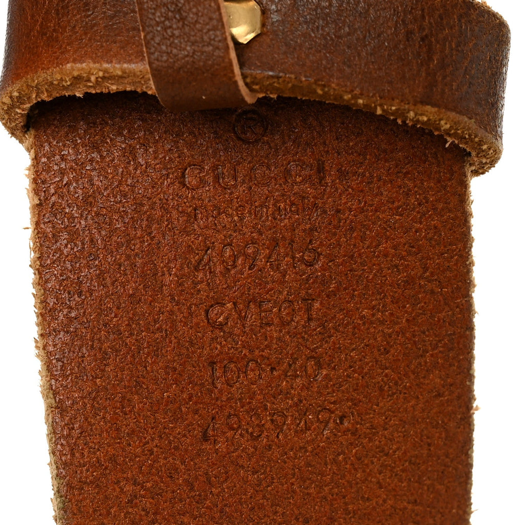 Faded Calfskin Double G 40mm Belt 100 40 Cuir