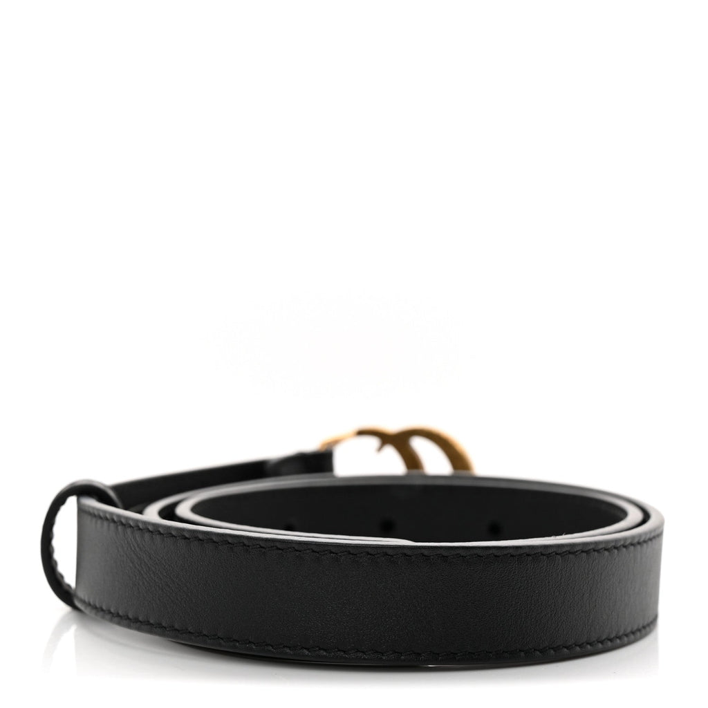 Calfskin Double G 20mm Belt 70 28 Black