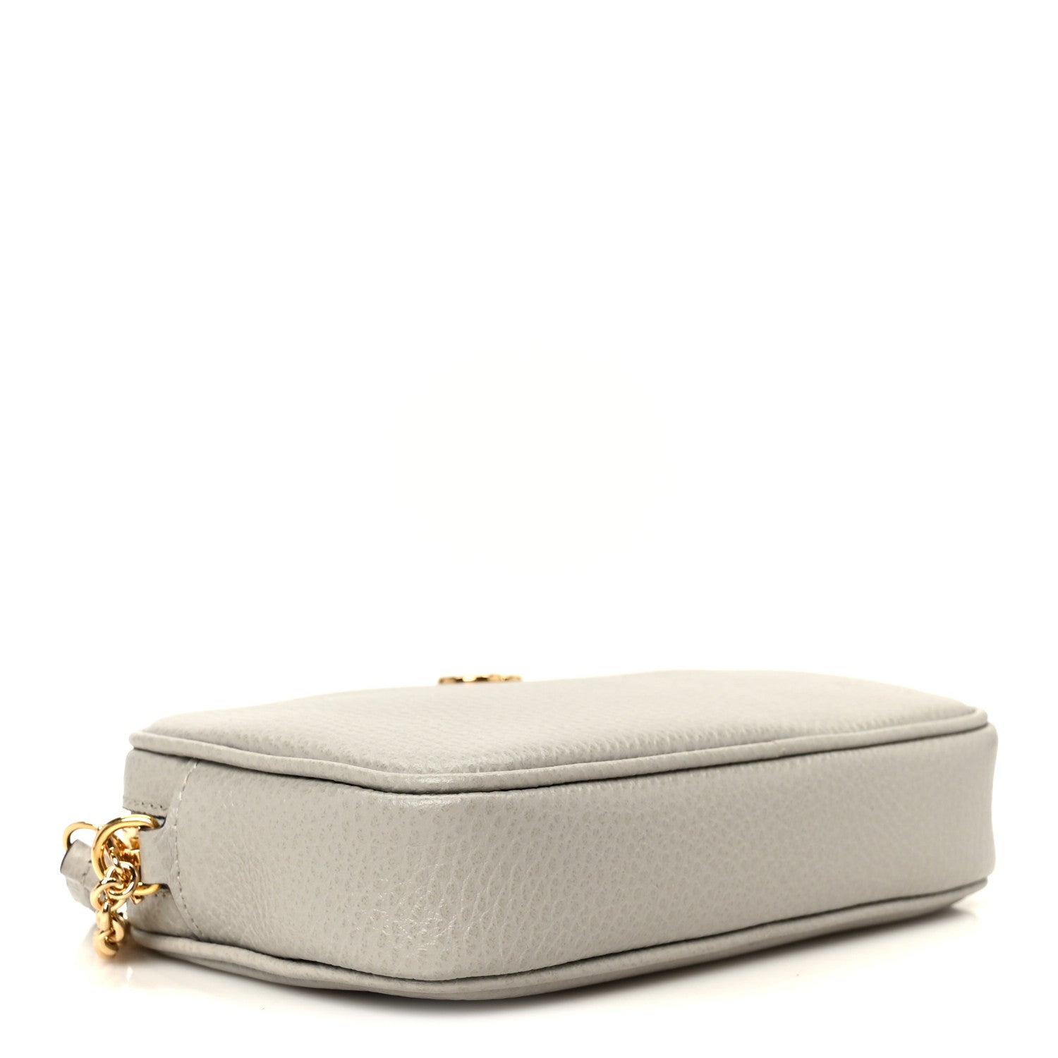 Dollar Calfskin Super Mini GG Marmont Chain Shoulder Bag Deep Grey