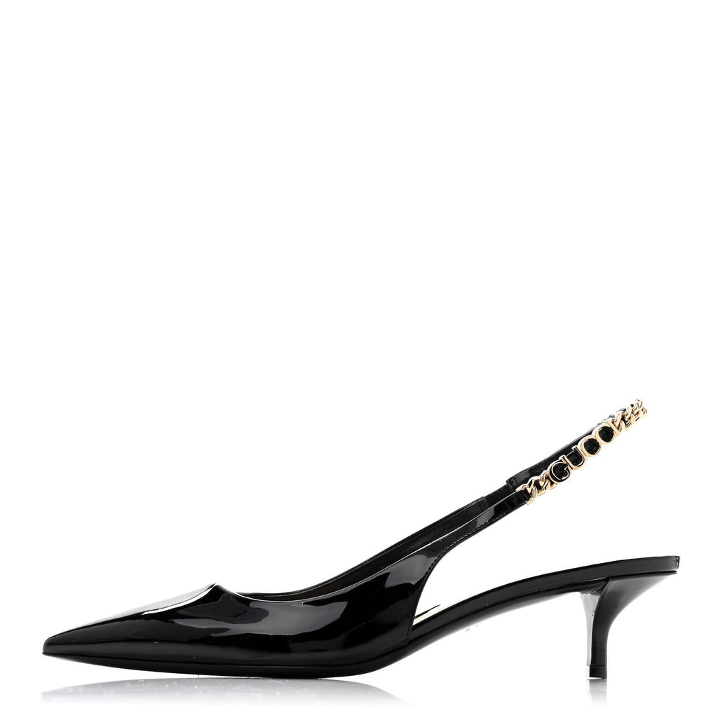 Patent Signoria 35mm Slingback Pumps 39 Black