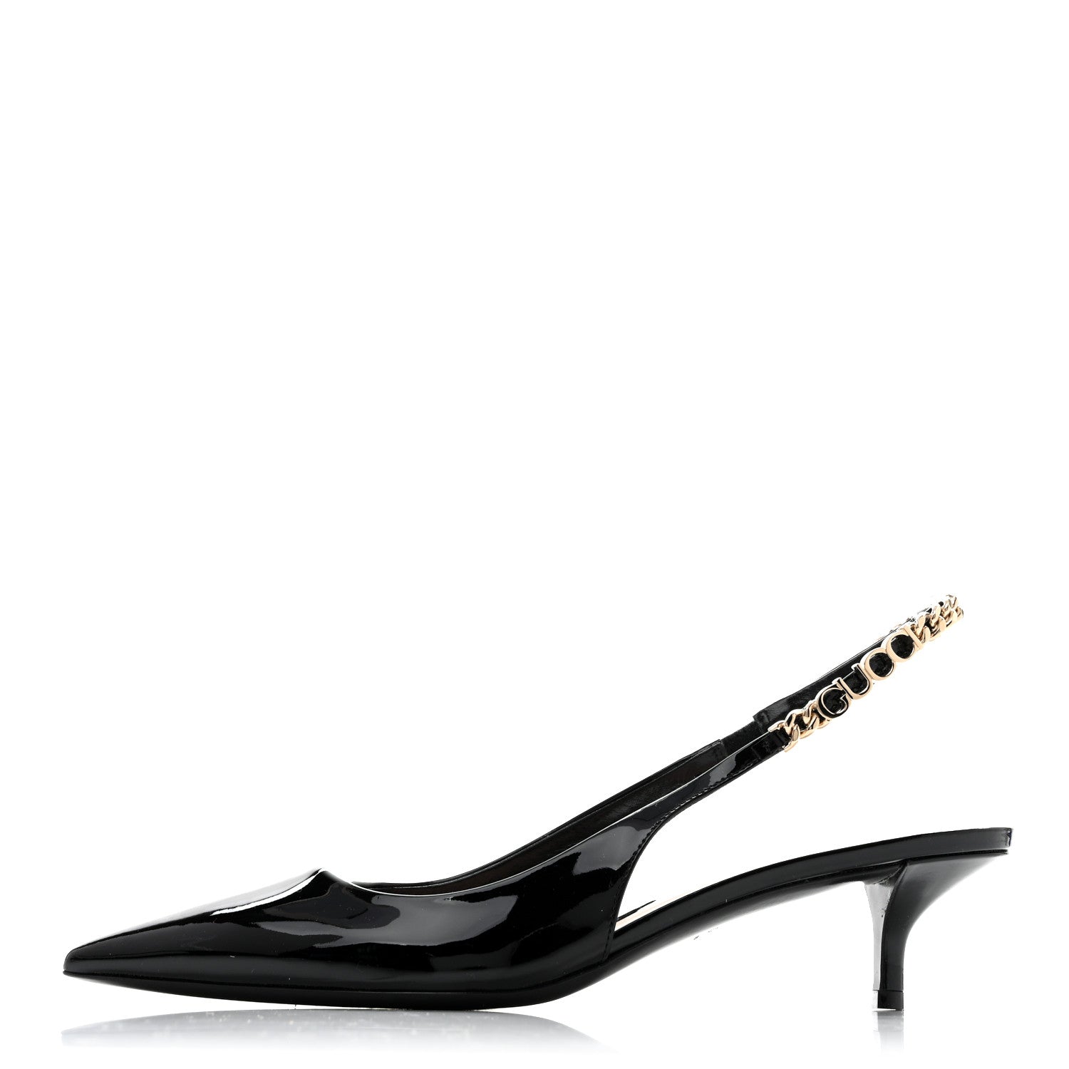 Patent Signoria 35mm Slingback Pumps 39 Black