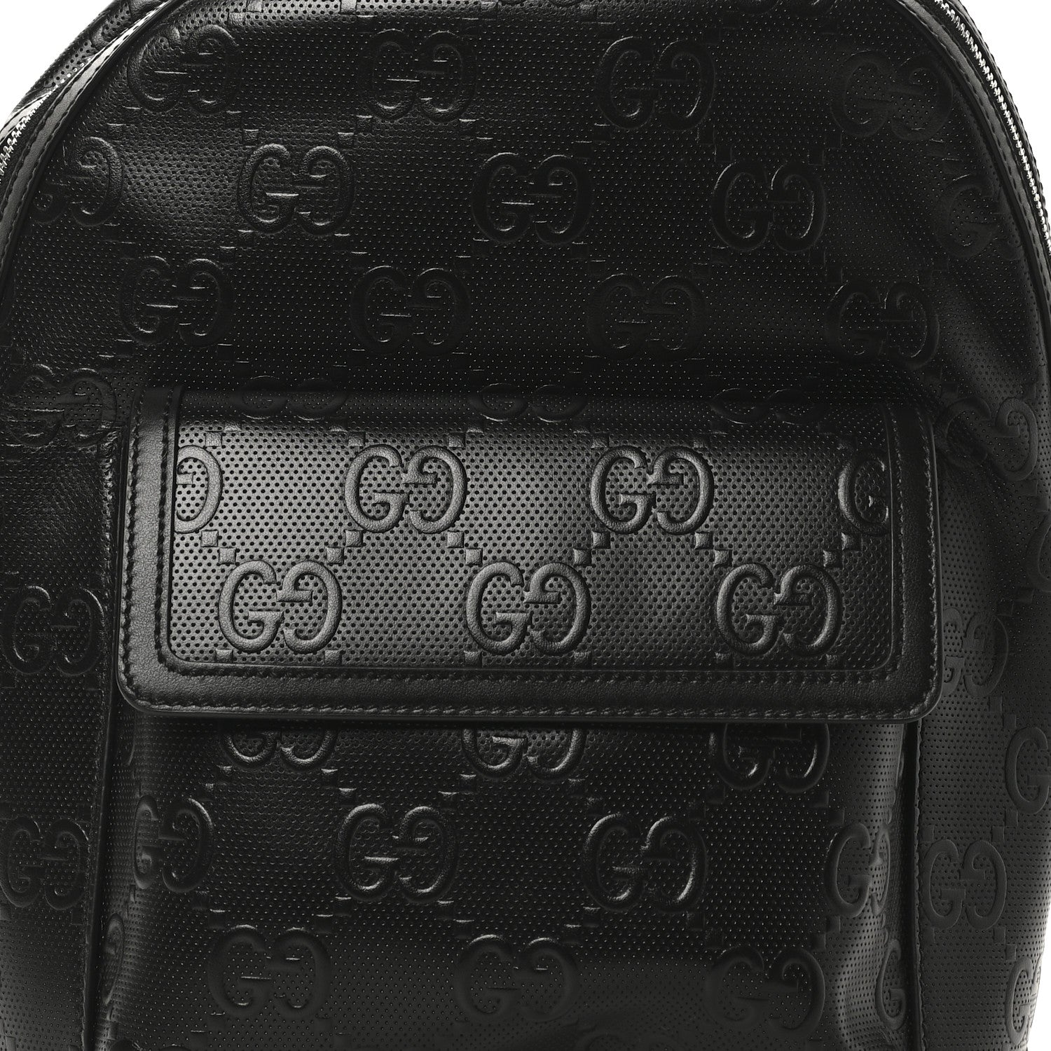 Calfskin GG Tennis Embossed Backpack Black
