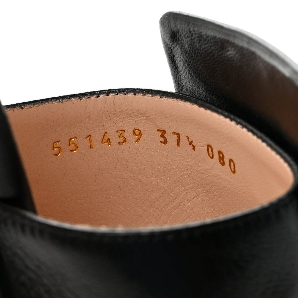 Malaga Kid Crystal Square G Madelyn 60mm Mules 37.5 Black