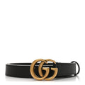 Calfskin Double G 20mm Belt 65 26 Black