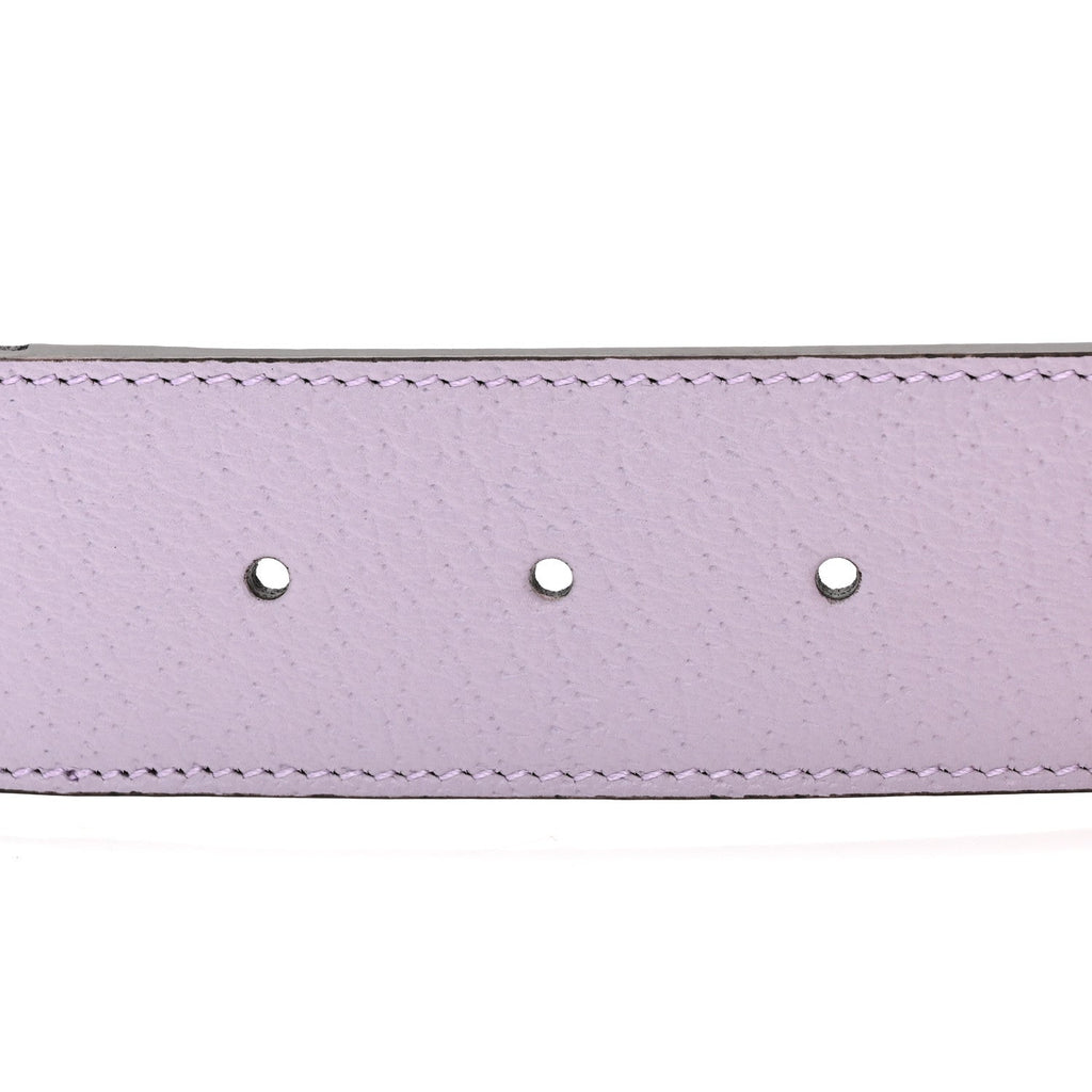 Monogram Jumbo GG Textured Dollar Calfskin Double G Belt 85 34 Beige Lapis