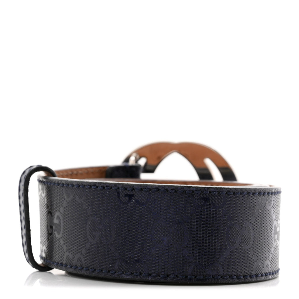 Imprime Monogram Interlocking G Belt 85 34 Navy