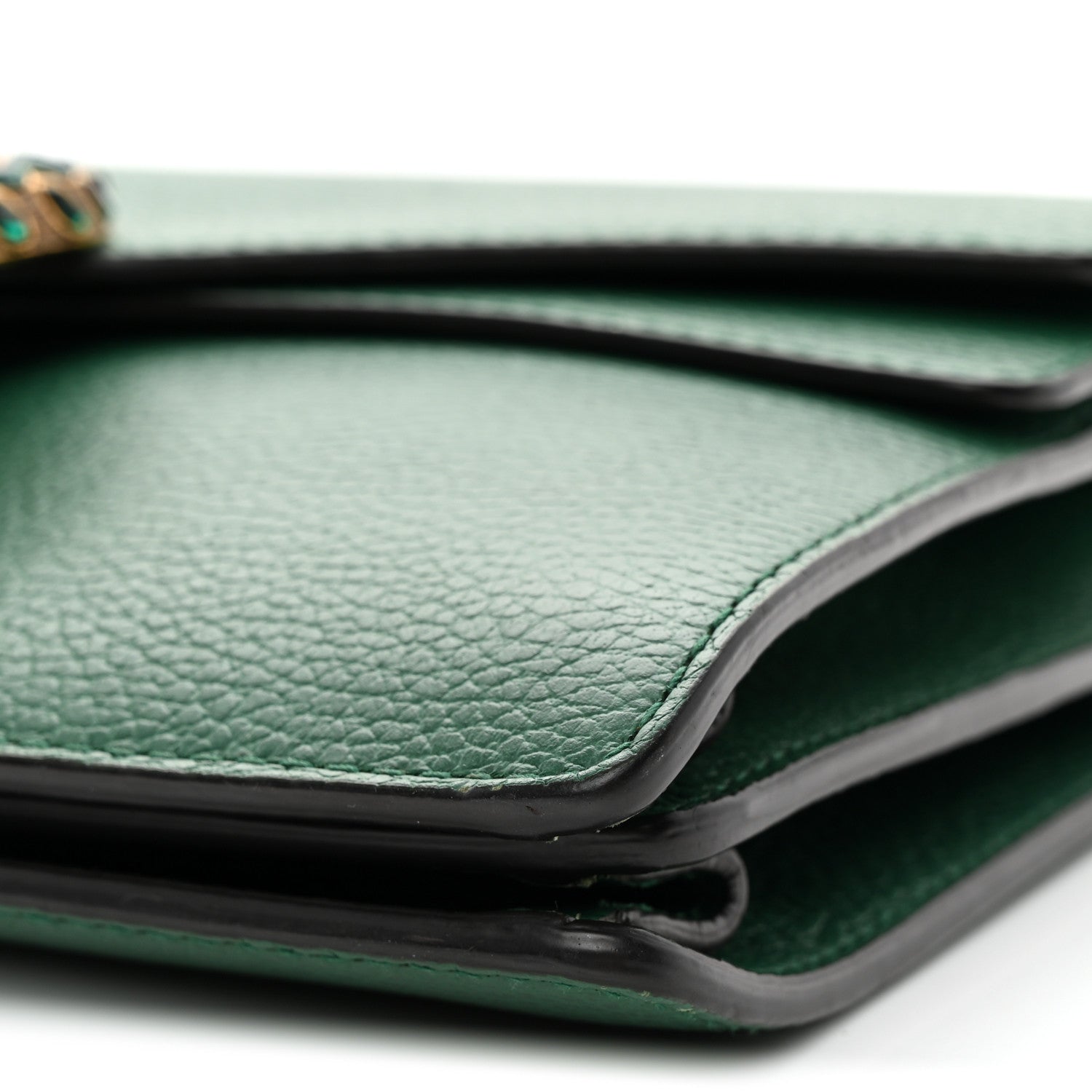 Pebbled Calfskin Small Dionysus Shoulder Bag Emerald