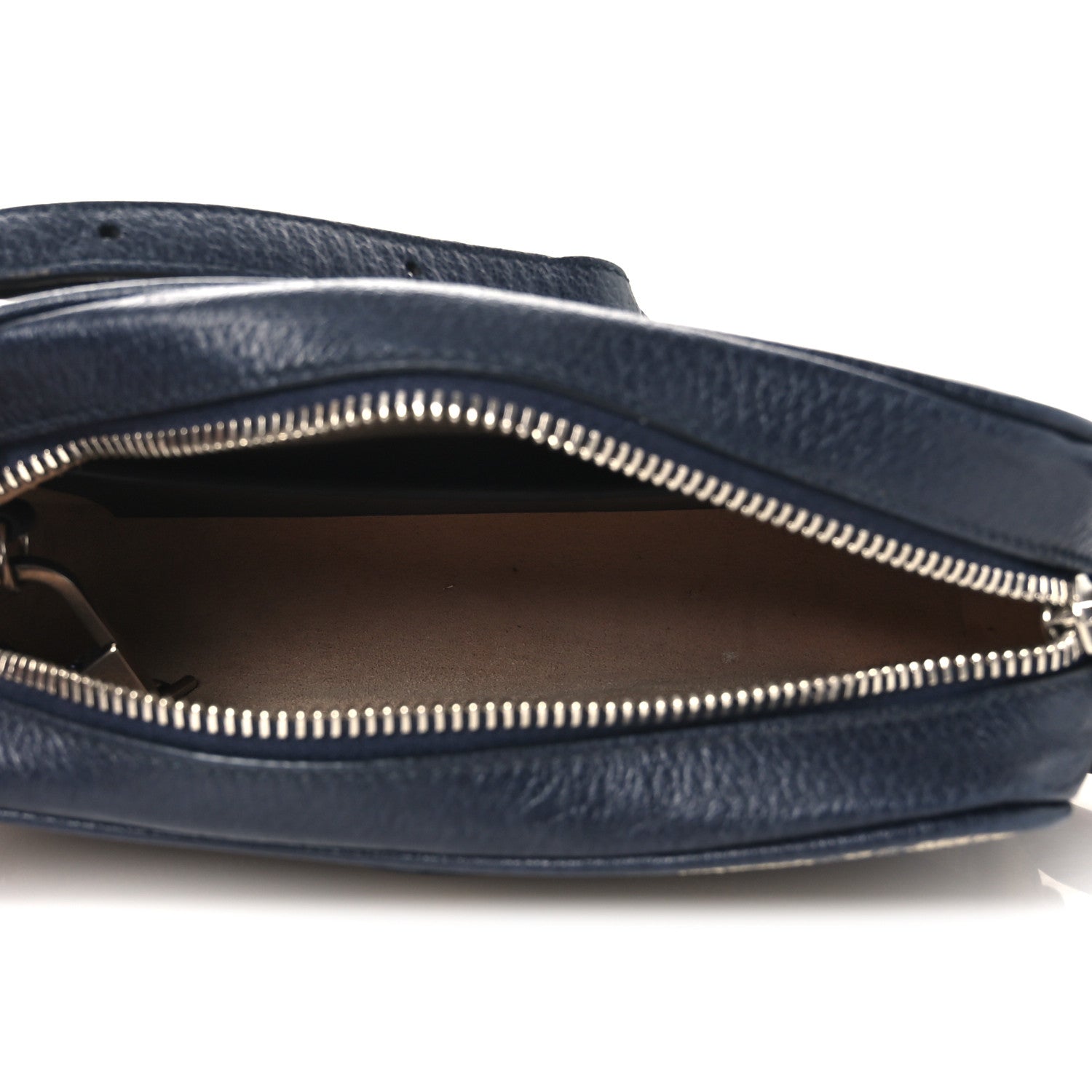 GG Supreme Monogram Textured Dollar Calfskin Web Mini Ophidia Shoulder Bag Beige Blue
