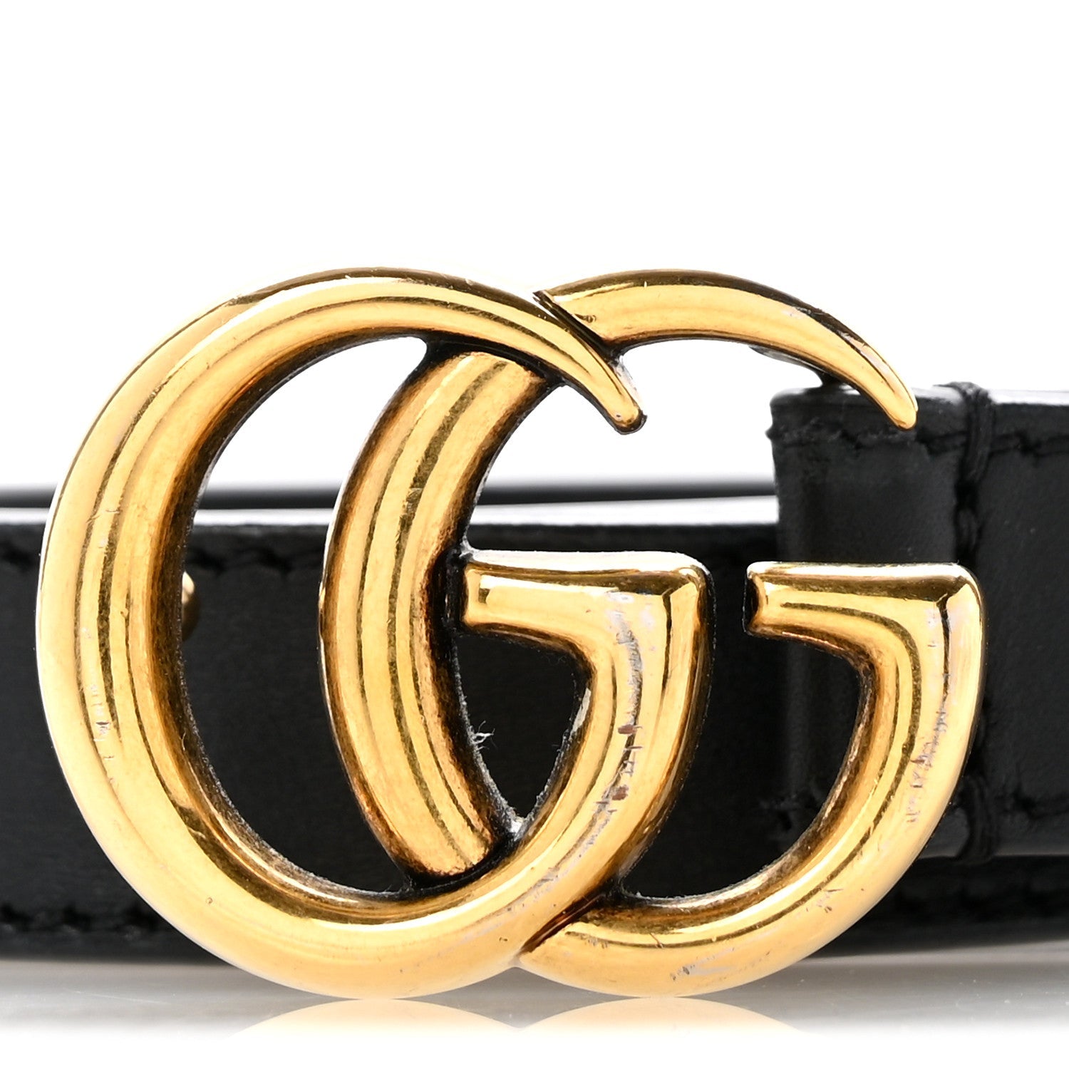 Calfskin Double G 20mm Belt 80 32 Black