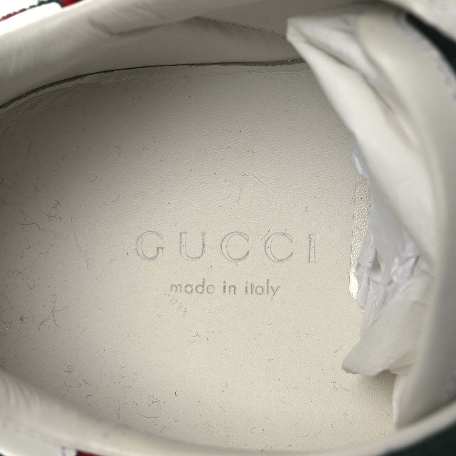 Terry Cloth GG Monogram Web Womens Ace Sneakers 36 Green Red
