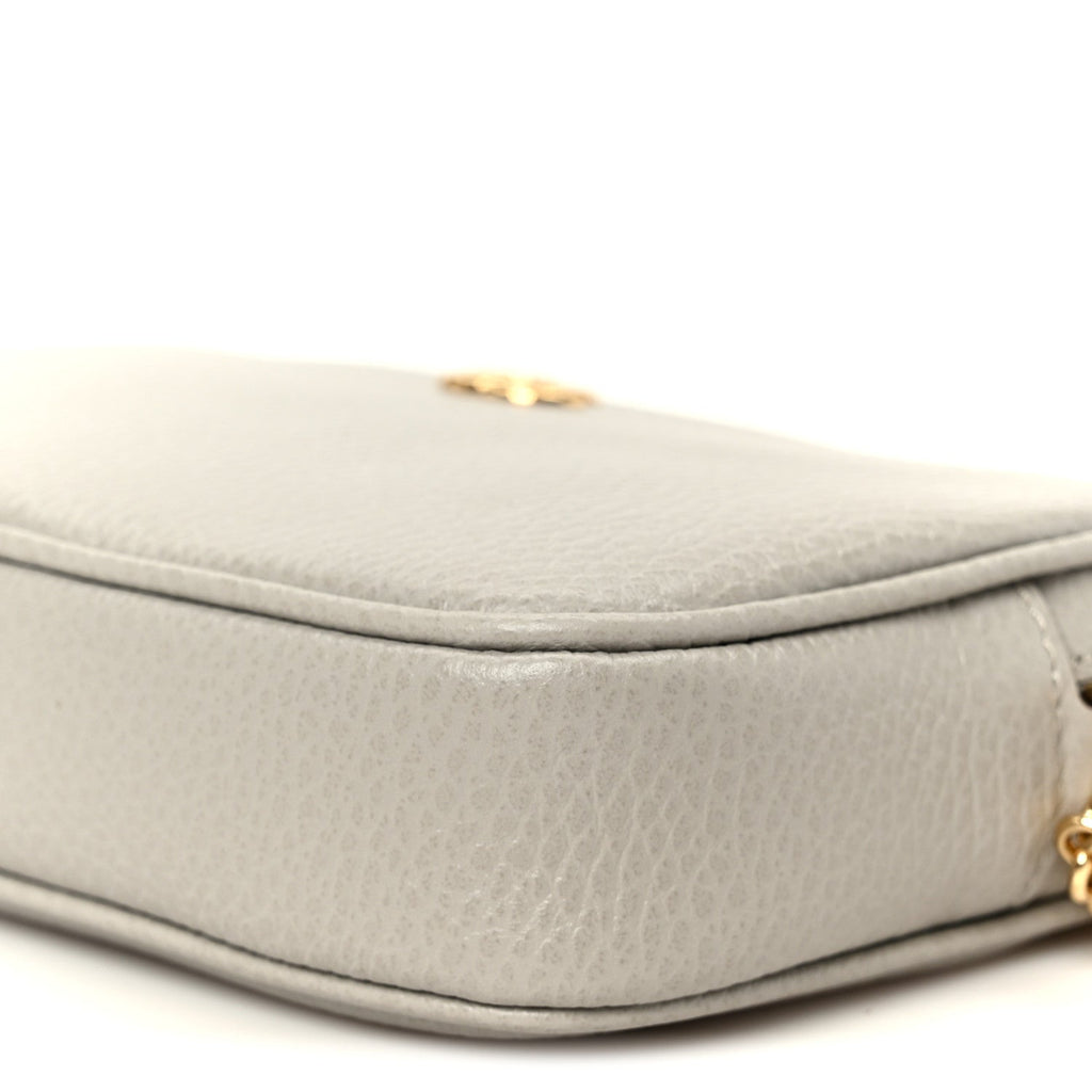 Dollar Calfskin Super Mini GG Marmont Chain Shoulder Bag Deep Grey