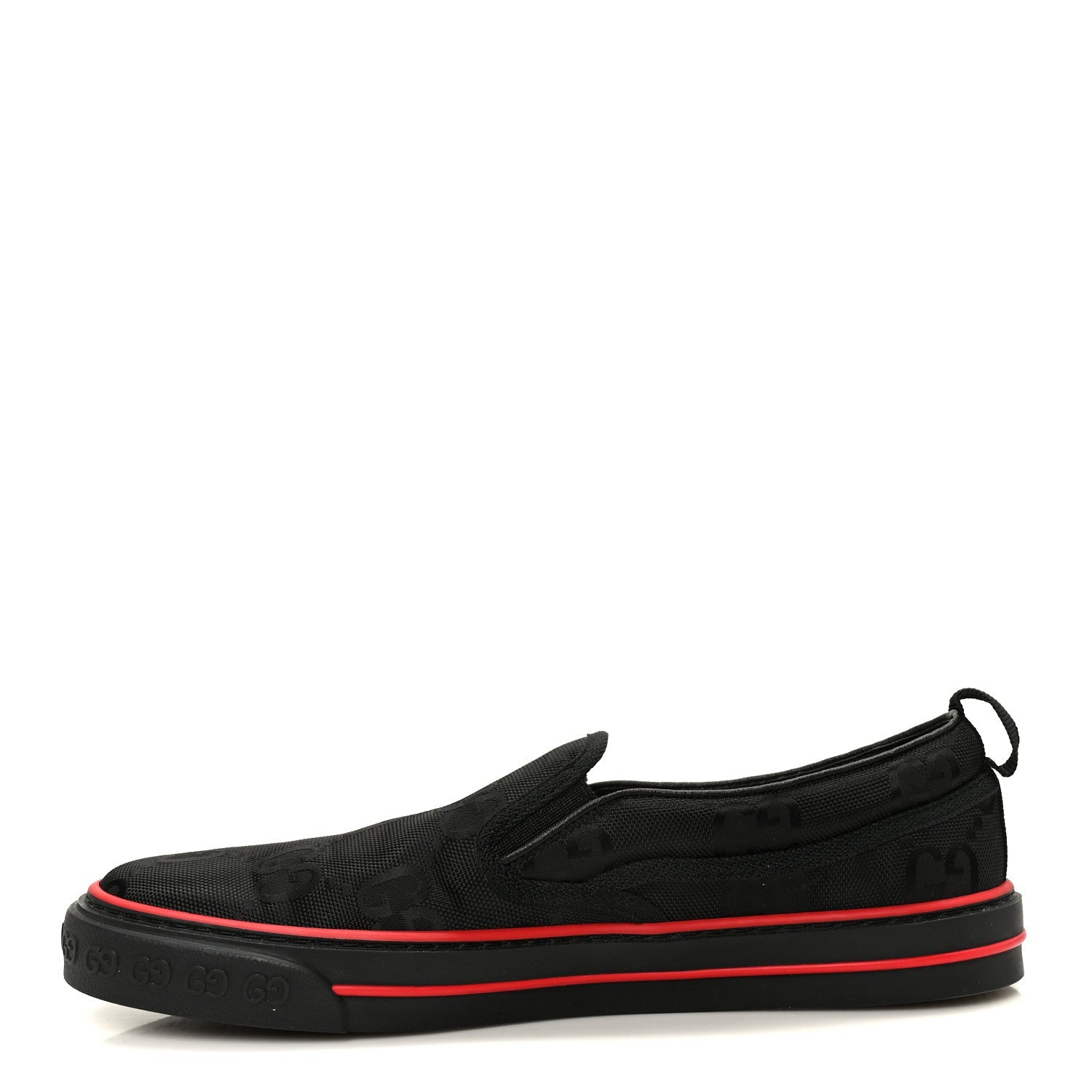 GG Nylon Mens 1977 Tennis Slip On Sneakers 8.5 Black