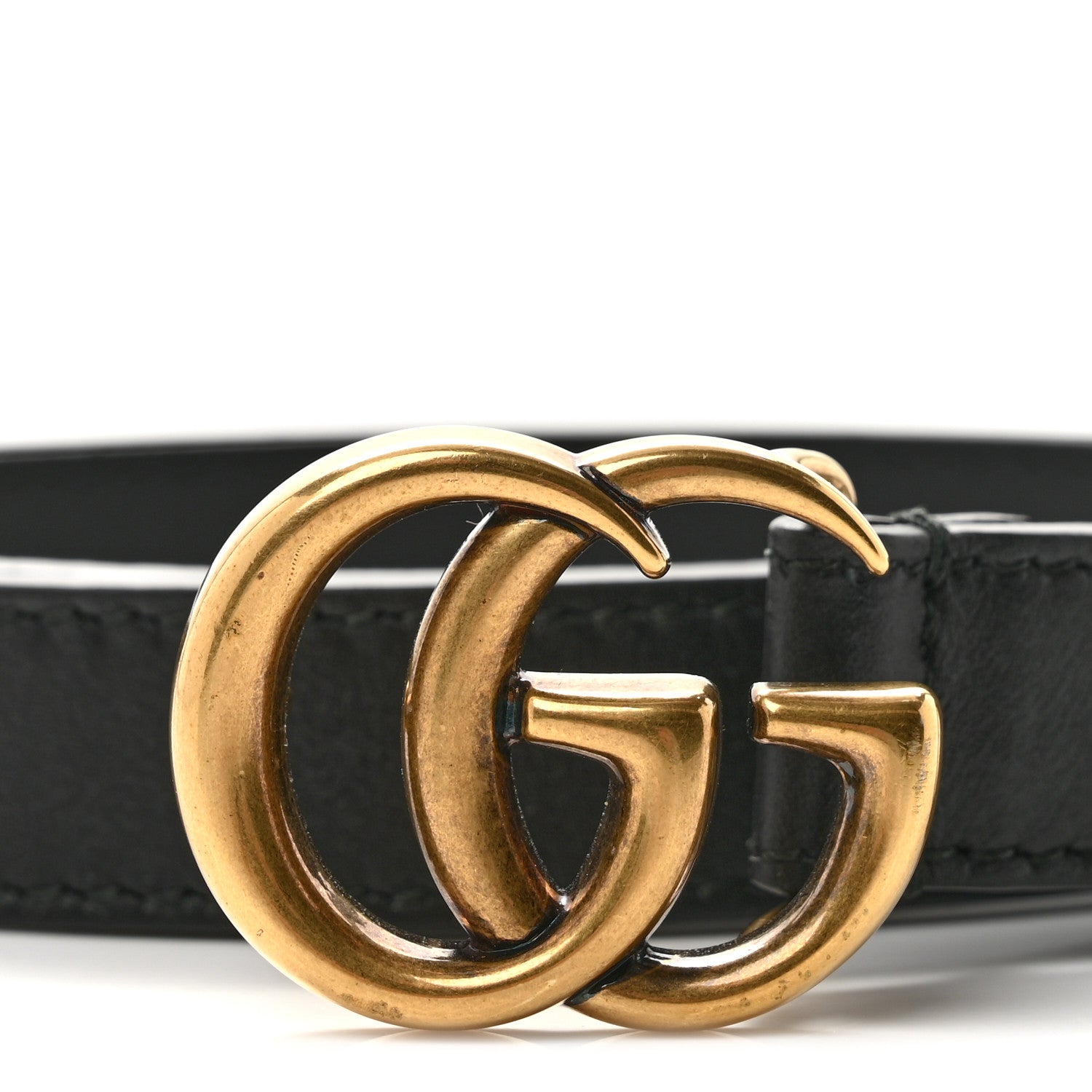 Calfskin Double G 20mm Belt 70 28 Black