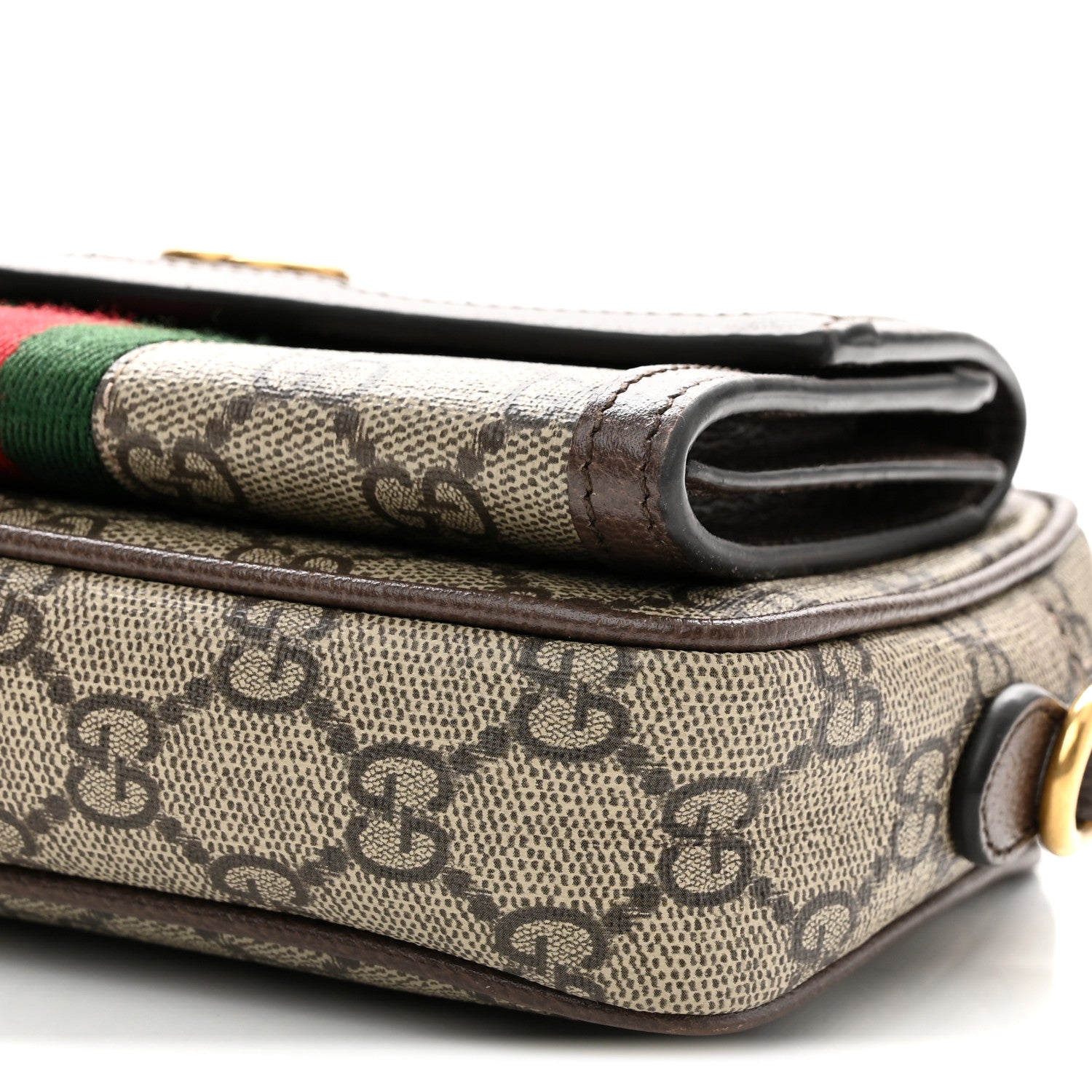 GG Supreme Monogram Web Mini Ophidia Bag Beige Ebony