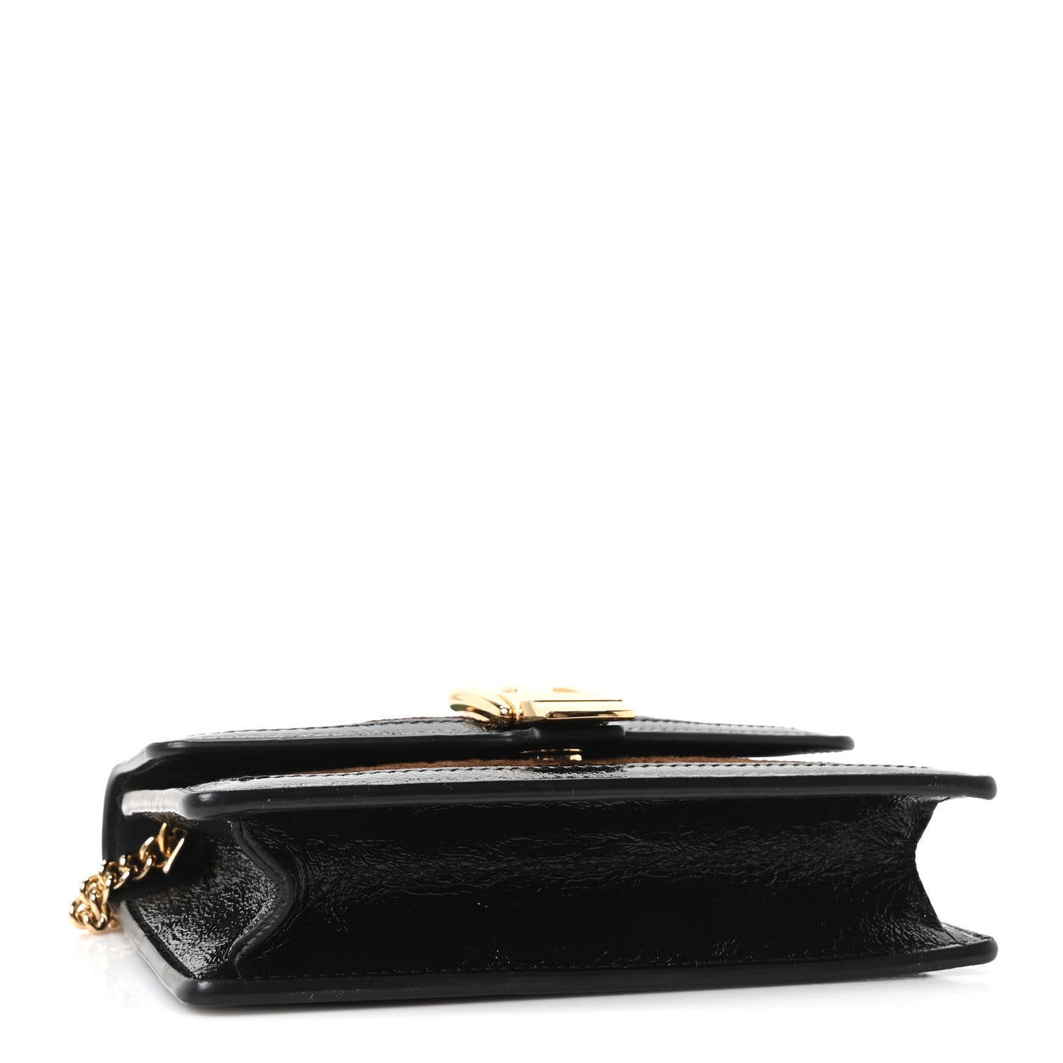 Velvet GG Monogram Web Super Mini Sylvie Chain Shoulder Bag Brown Black Oro Vecchio