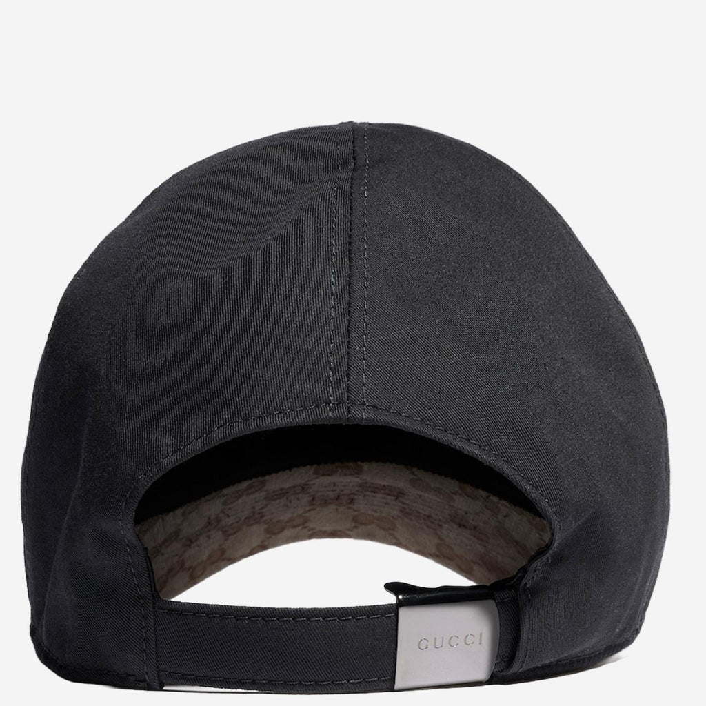 Gucci 875670 Cotton-Blend Baseball Cap — Black