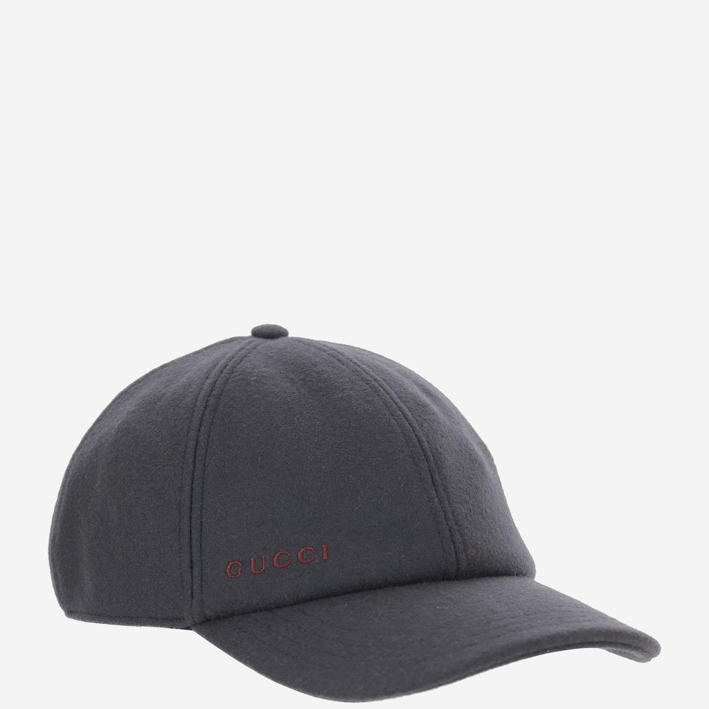 Gucci 843010 Wool Baseball Cap — Navy