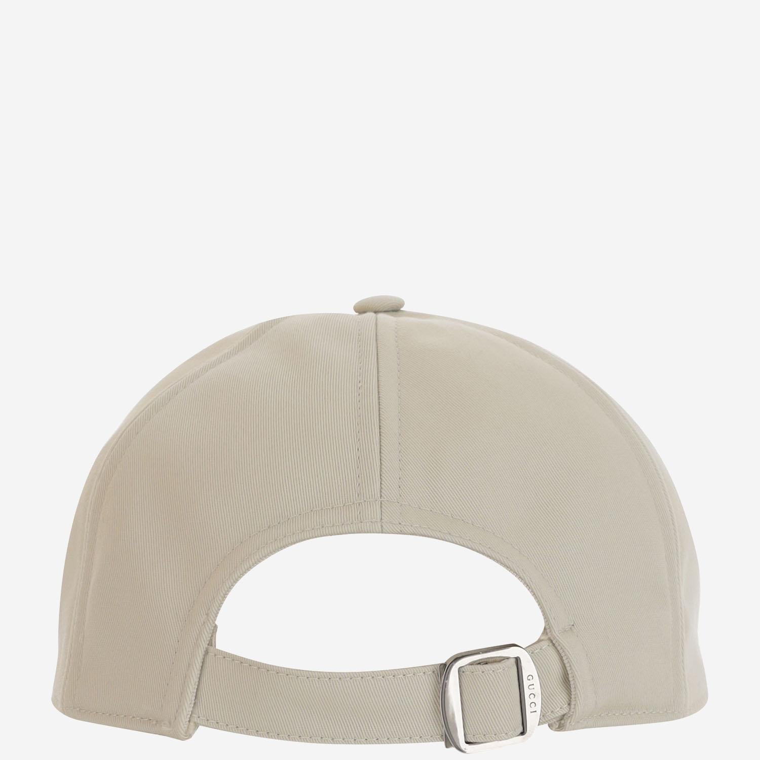 Gucci 817455 Logo-Embroidered Cotton Baseball Cap — White