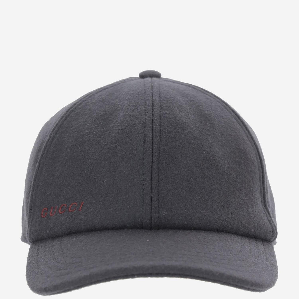 Gucci 843010 Wool Baseball Cap — Navy