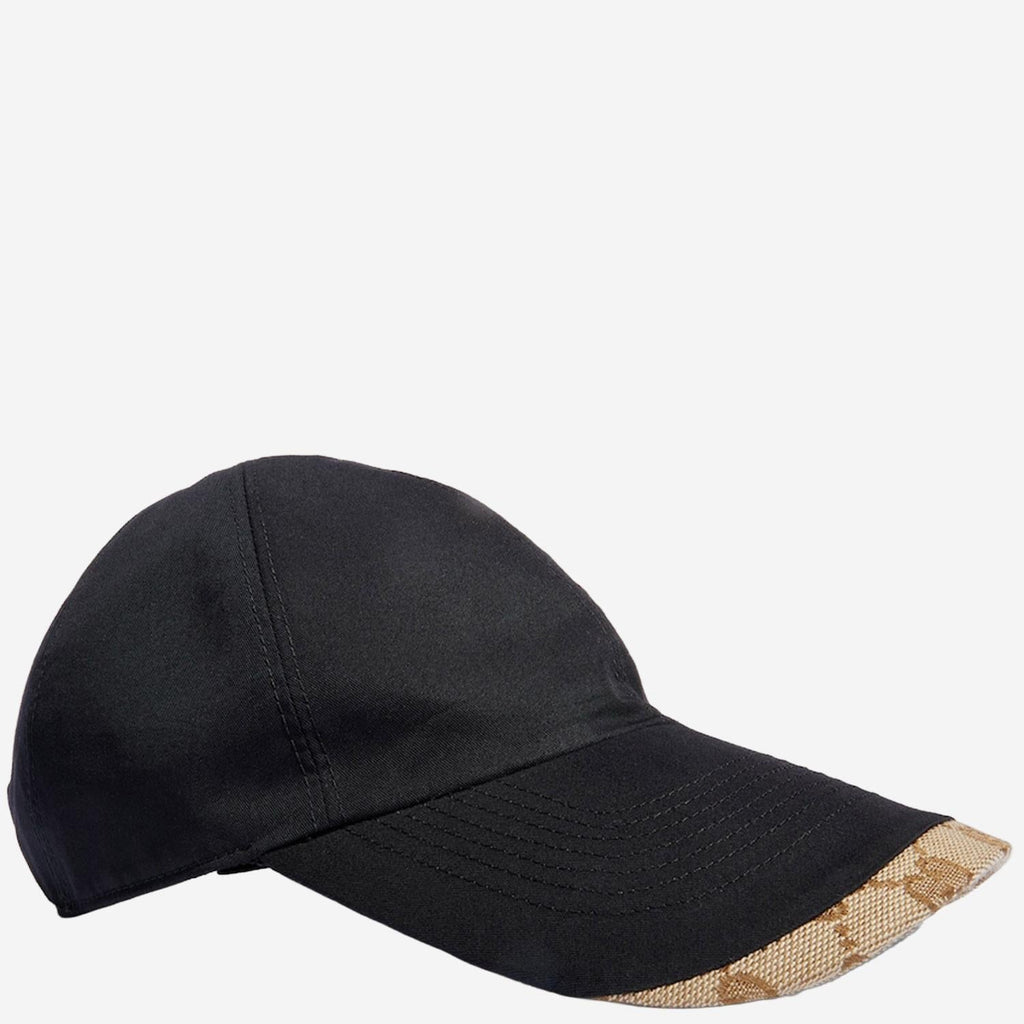 Gucci 875670 Cotton-Blend Baseball Cap — Black