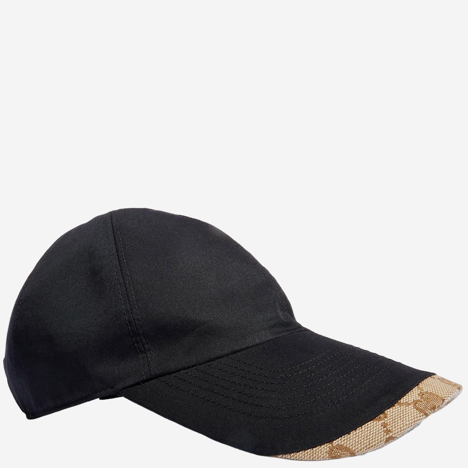 Gucci 875670 Cotton-Blend Baseball Cap — Black