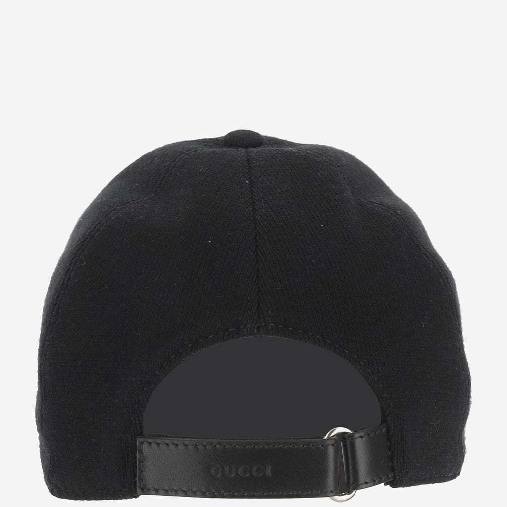 Gucci 817507 Wool Baseball Cap — Black