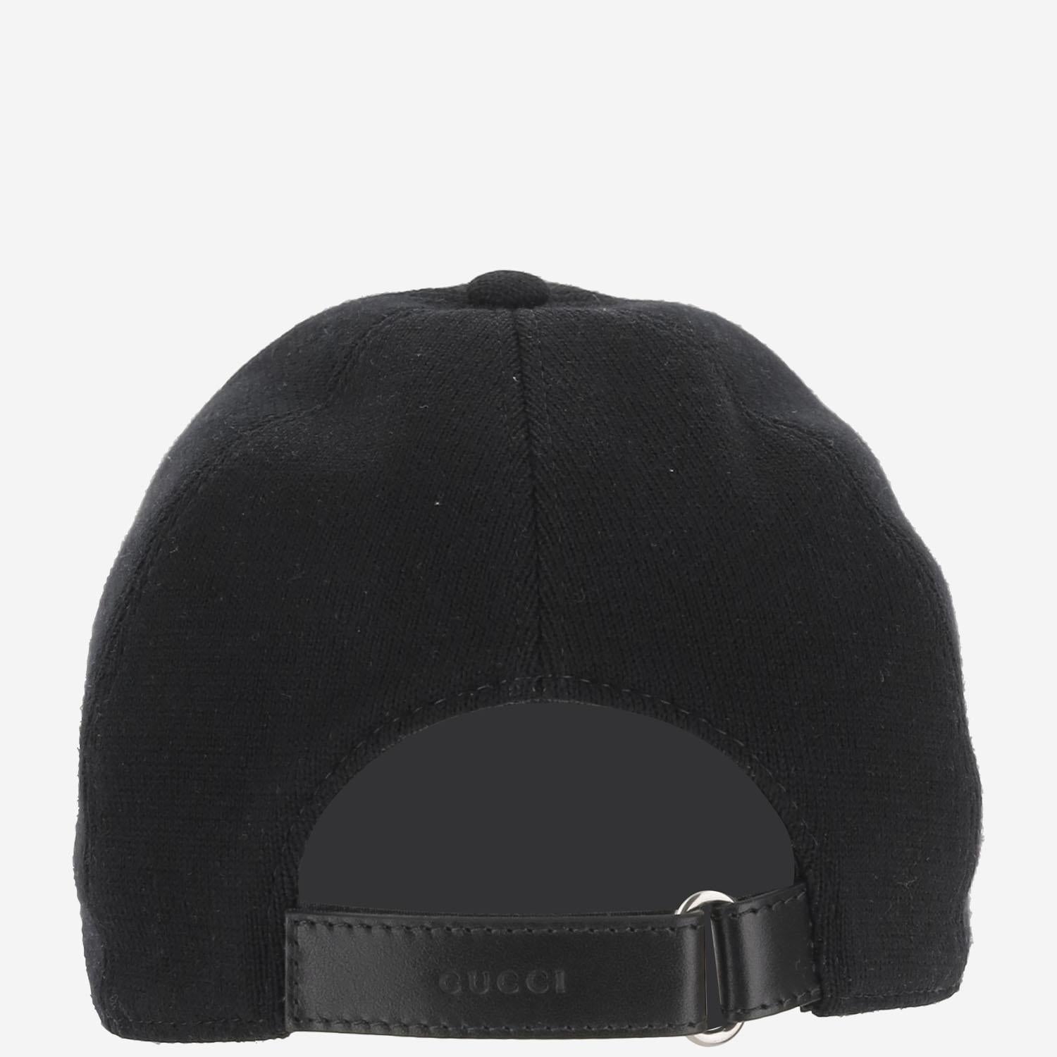 Gucci 817507 Wool Baseball Cap — Black
