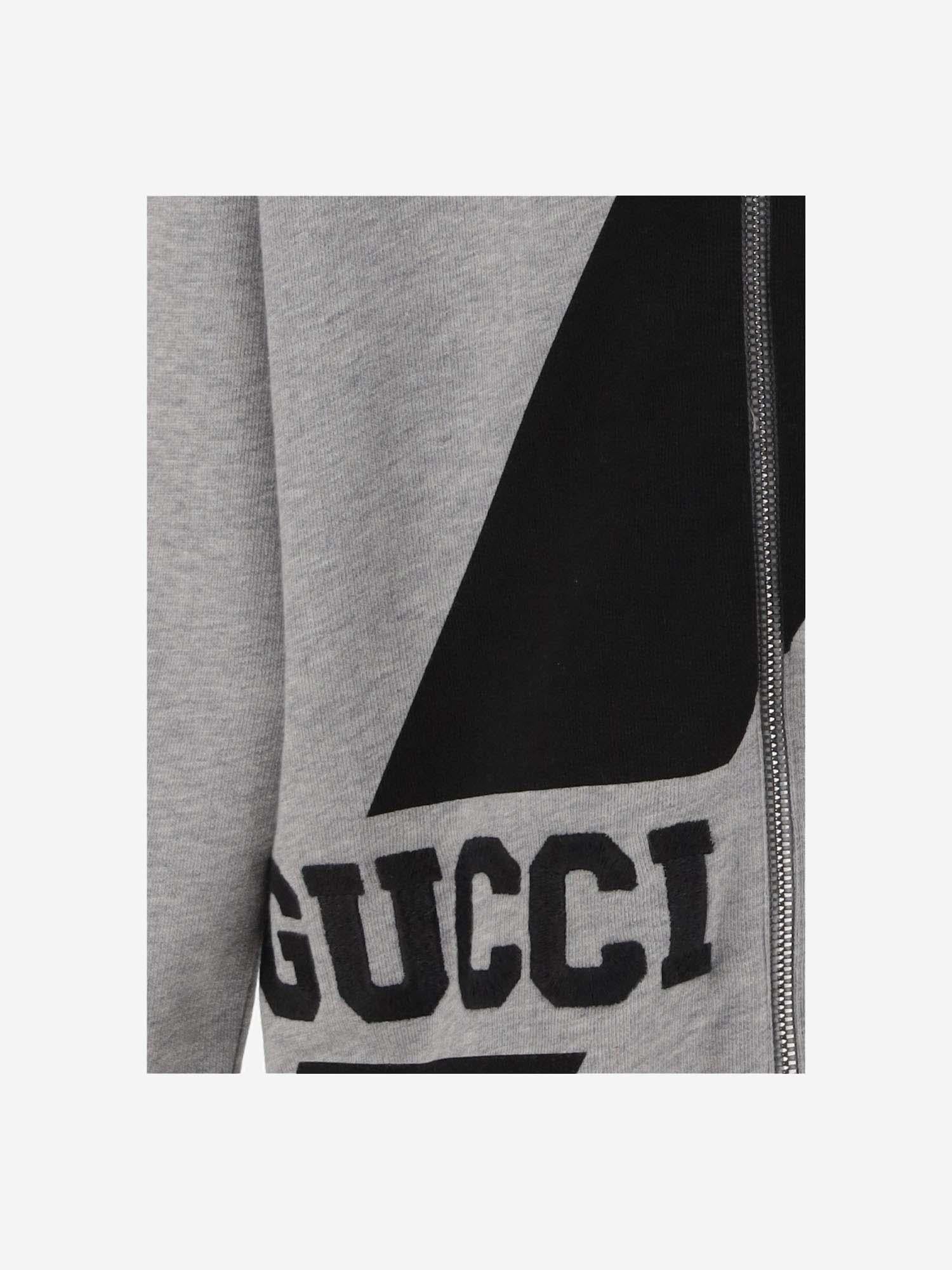 Gucci Cotton Hoodie — Gray